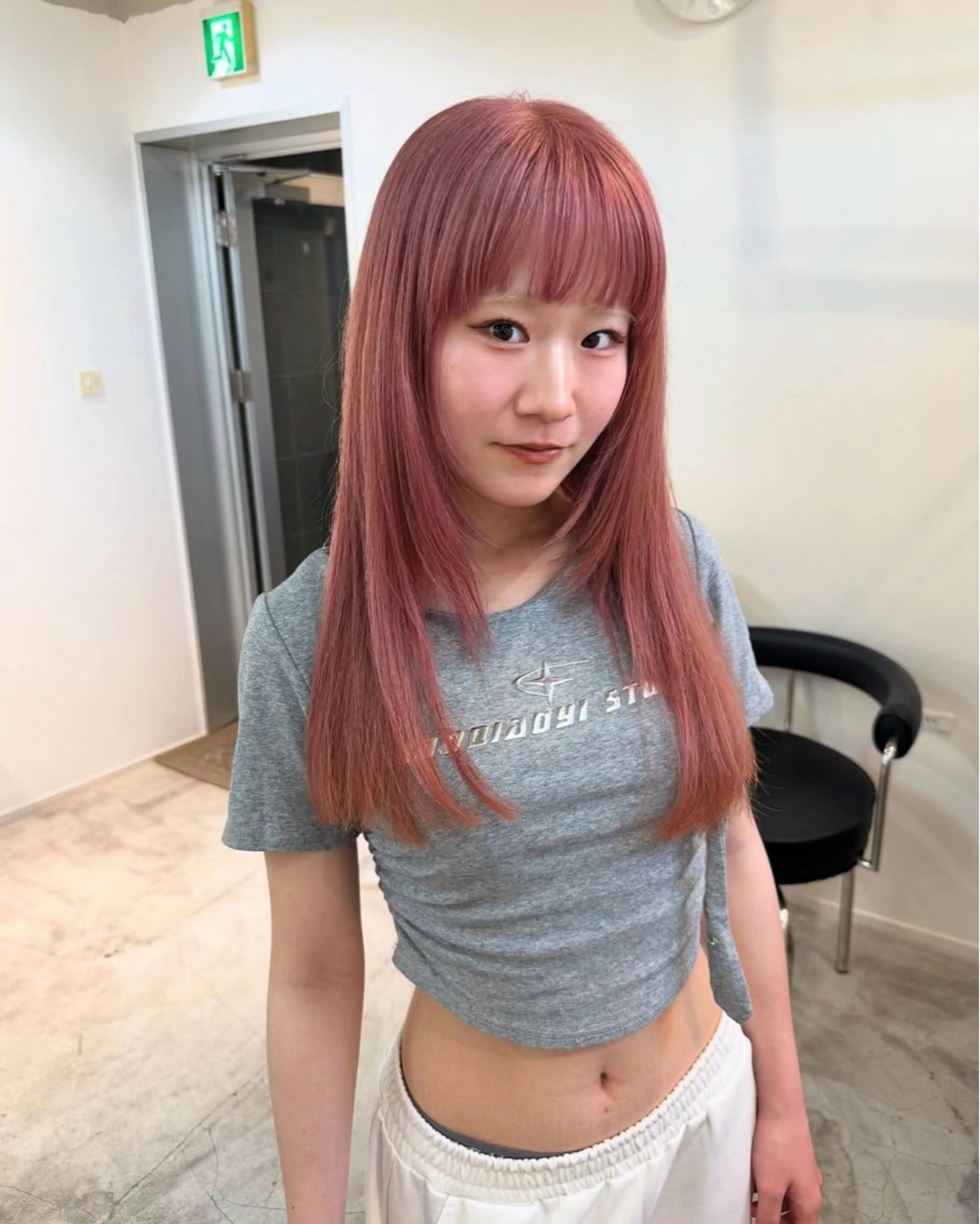 ロング カット ヘアカラー トリートメント fit /Rihoのヘアスタイル