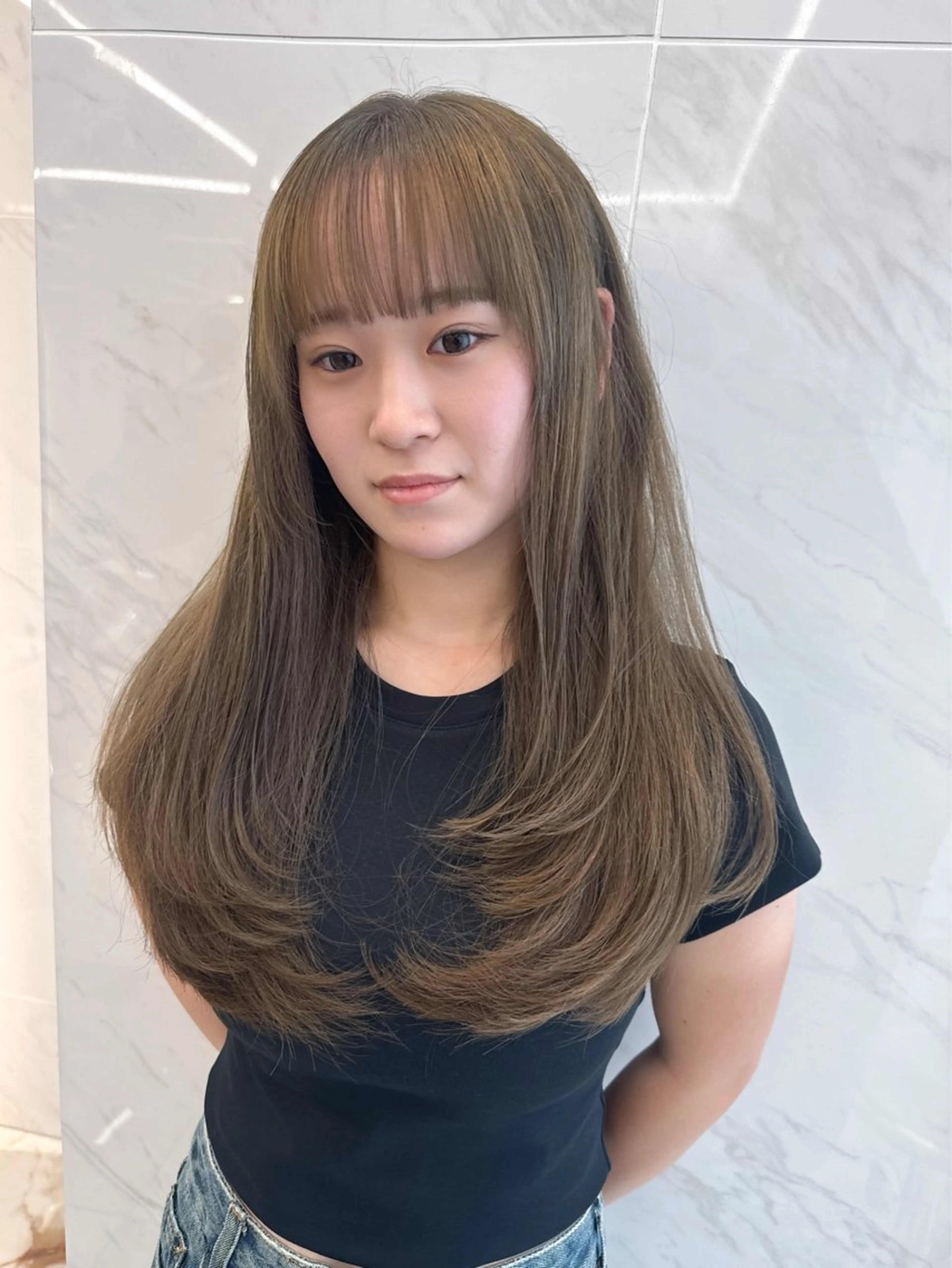 ロング カラー カット ヘアカラー ヘアセット kiti Sakae所属・栄美容師/kiti /ボブ/ケントのヘアスタイル