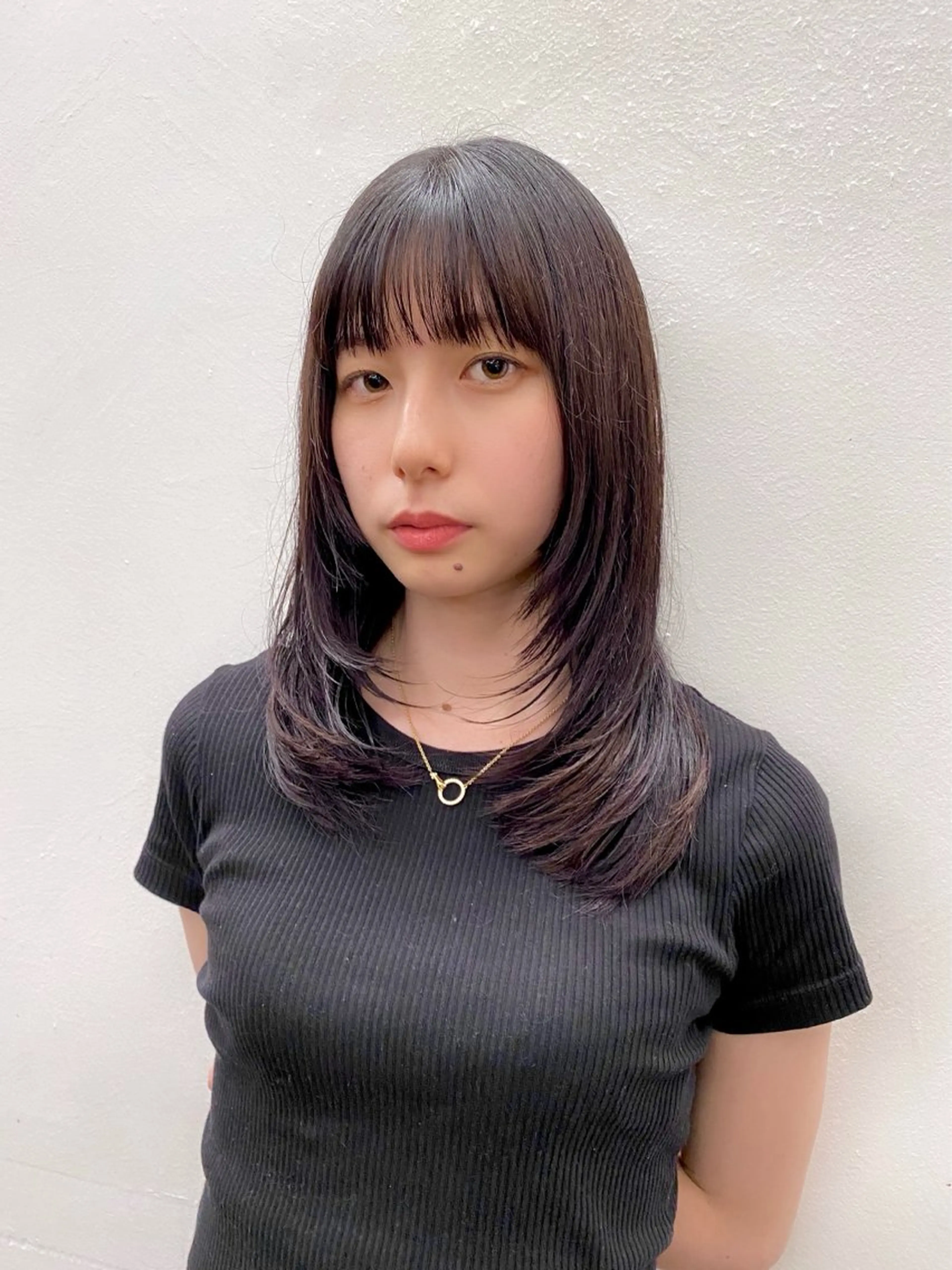 ミディアム カラー Paddle所属・似合わせレイヤー/ レイヤーパーマ/高倉のヘアスタイル