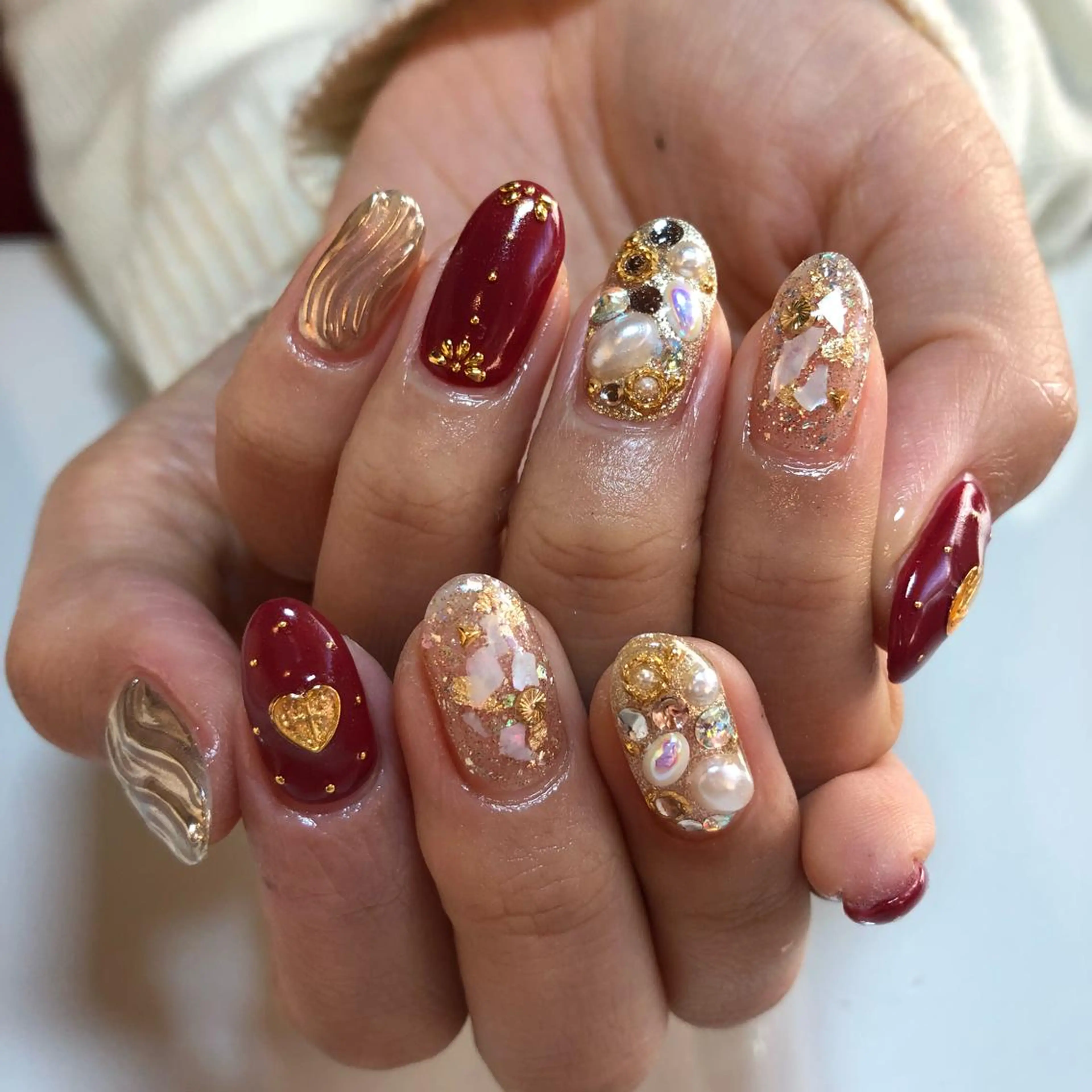 ネイル ゴールド g-up nail所属・米田 律子のネイルデザイン