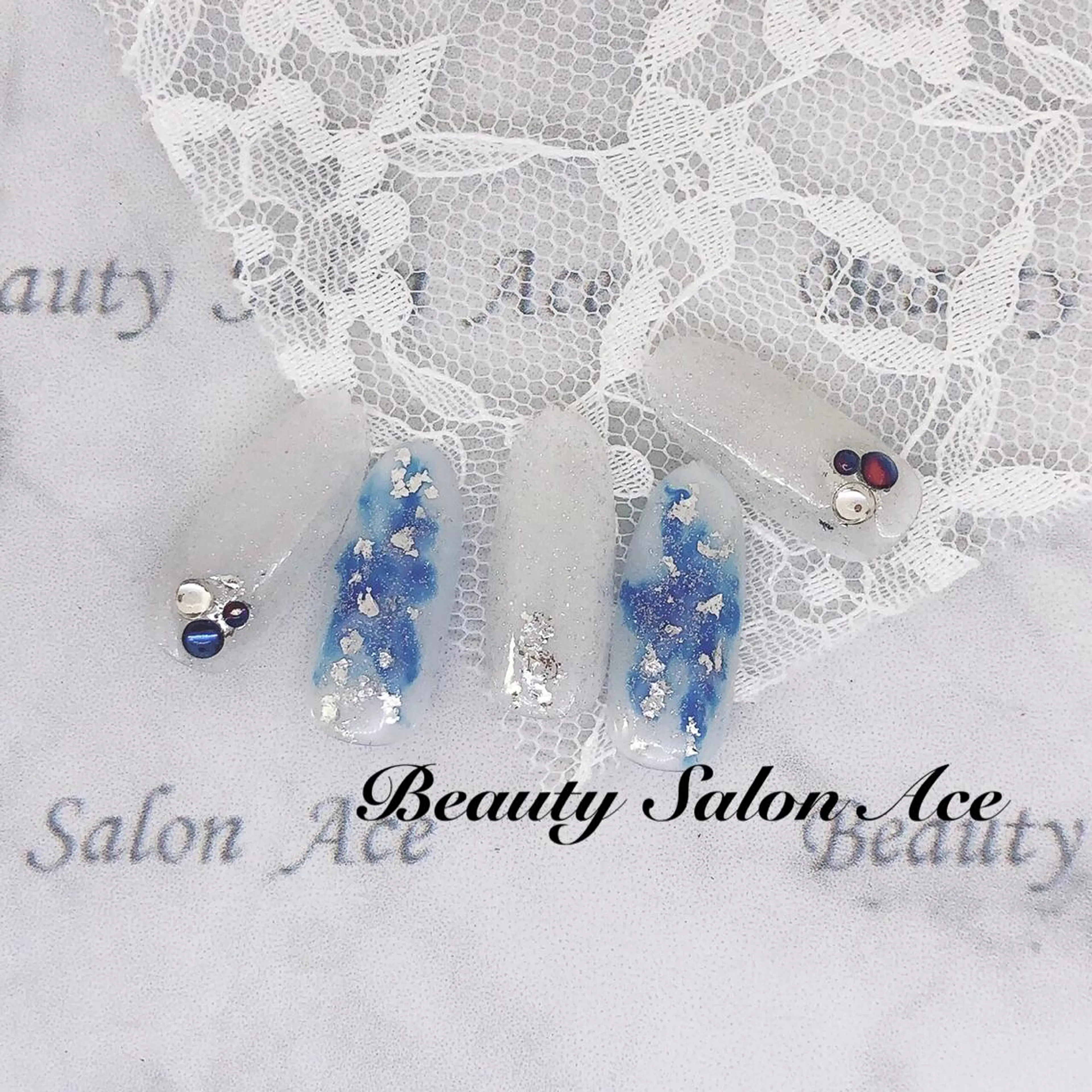 ネイル アートネイル ジェルネイル メンズネイル Beauty Salon Ace（ネイルサロン　エース）所属・池袋フィルイン Ace♡長さだしのネイルデザイン