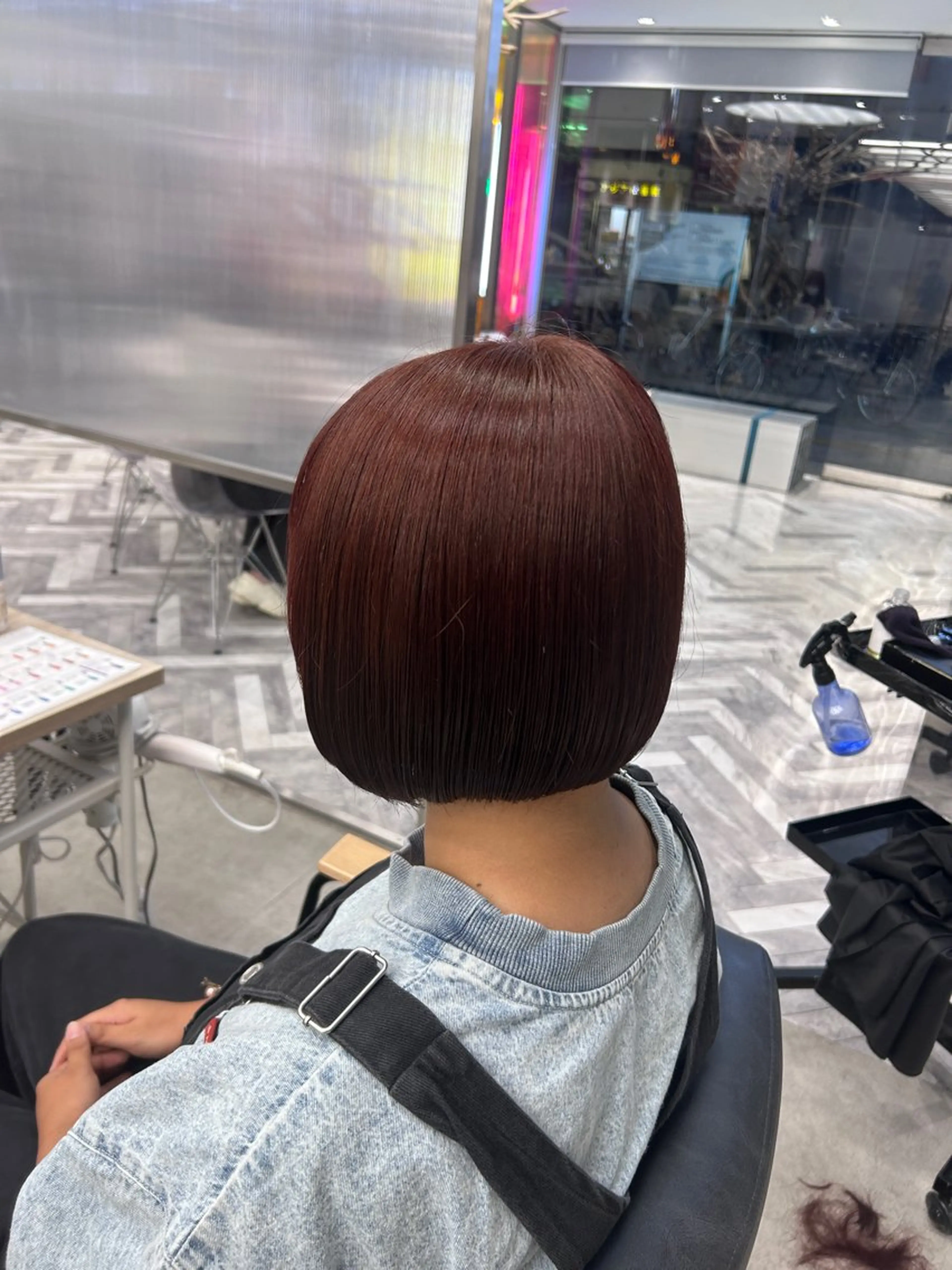 ショート カラー ヘアカラー 冬っぽカラー/ マツエク/ゆきなのマツエク・マツパデザイン