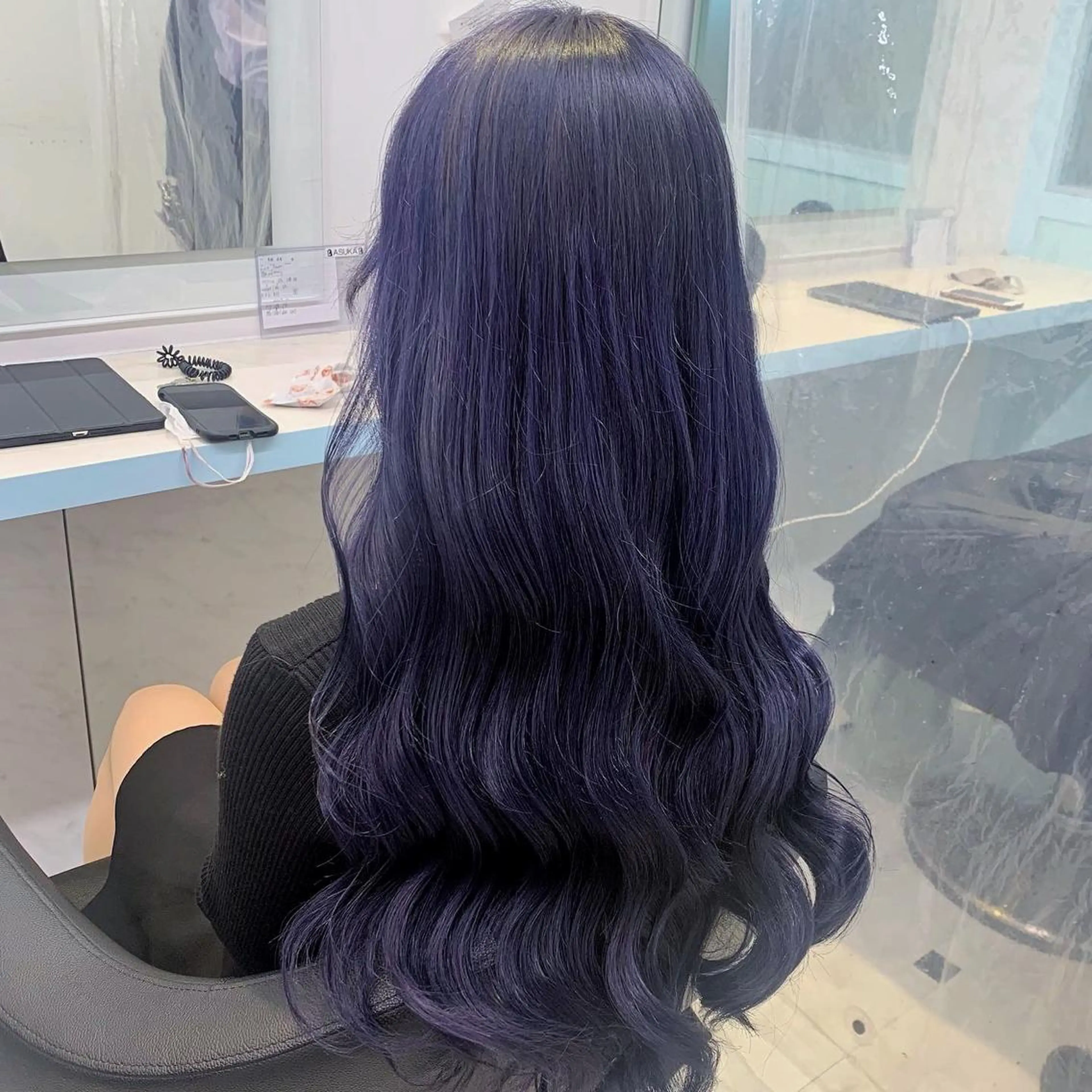 ロング カラー ヘアカラー トリートメント 🤍大人っぽ韓国暗髪 🤍Asuka🤍のヘアスタイル