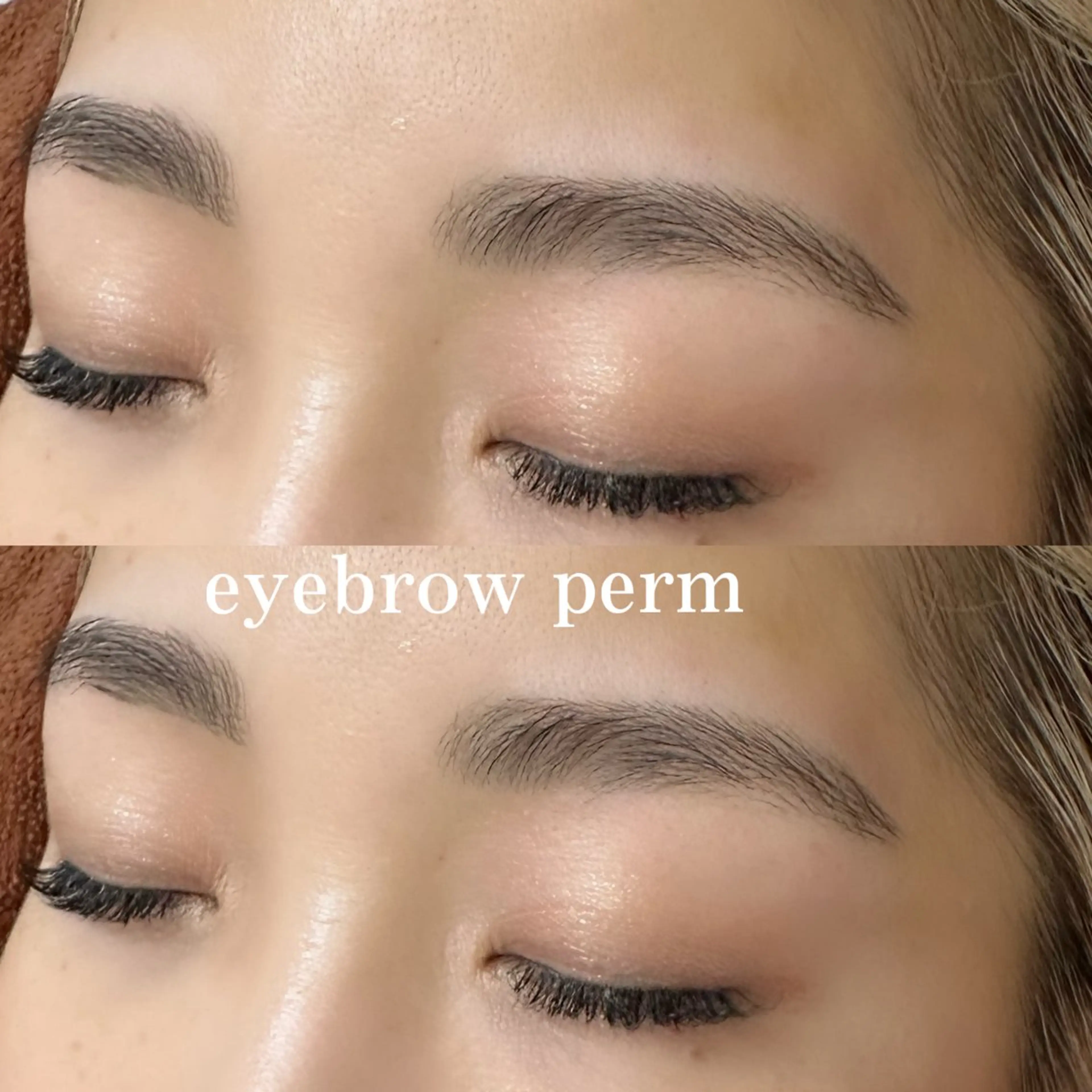 眉パーマ🤍アイブロウWAX込みの写真