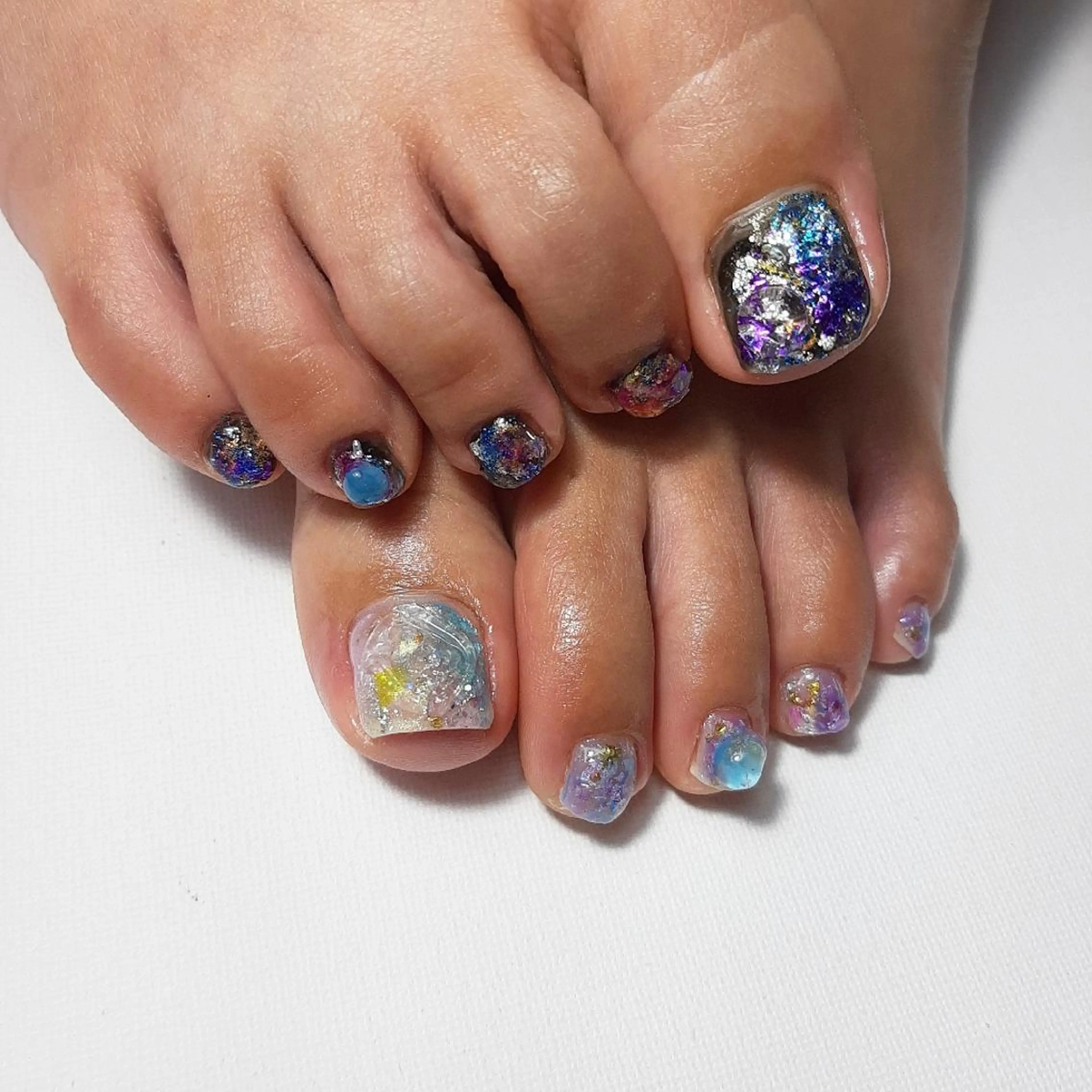 ネイル フットネイル キラキラネイル owlnail /持込みデザイン専門のネイルデザイン