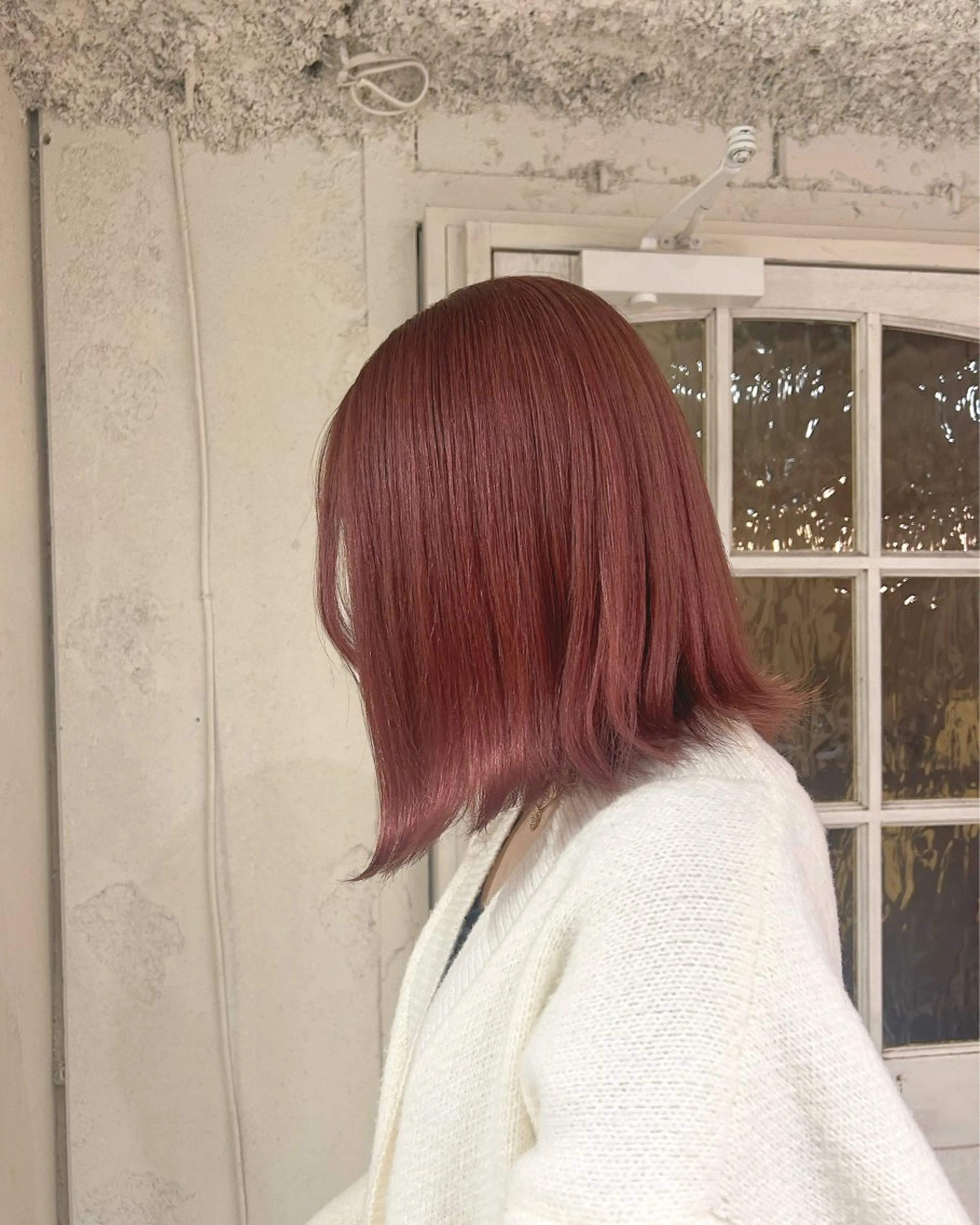 ミディアム カラー ヘアカラー トリートメント ハイトーン×ボブ / Reika☁️ིྀのヘアスタイル