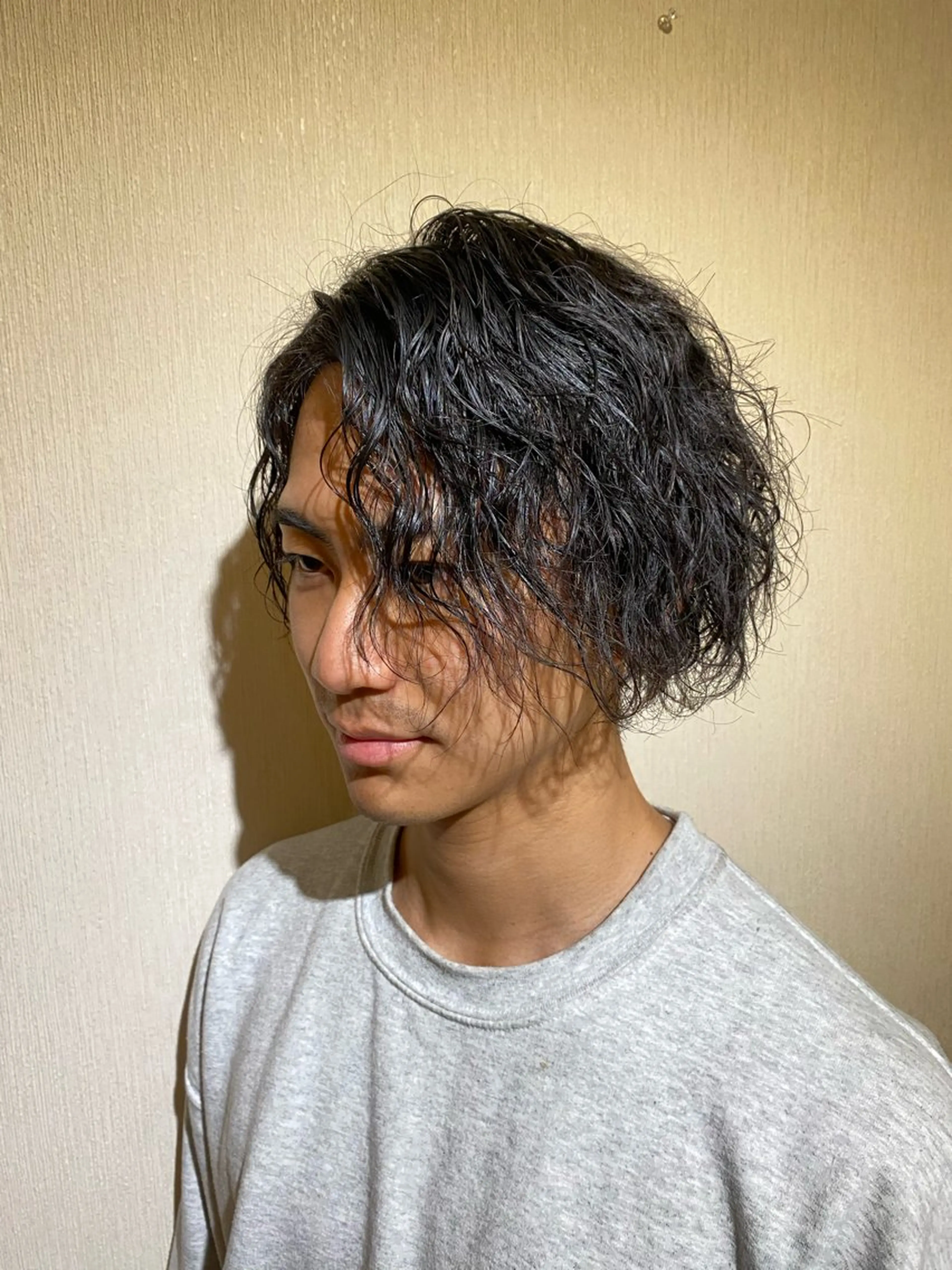 ミディアム カラー パーマ ヘアアレンジ メンズ キッズ HairSignature所属・ブリーチ指名神戸 No.1美容師RENのヘアスタイル