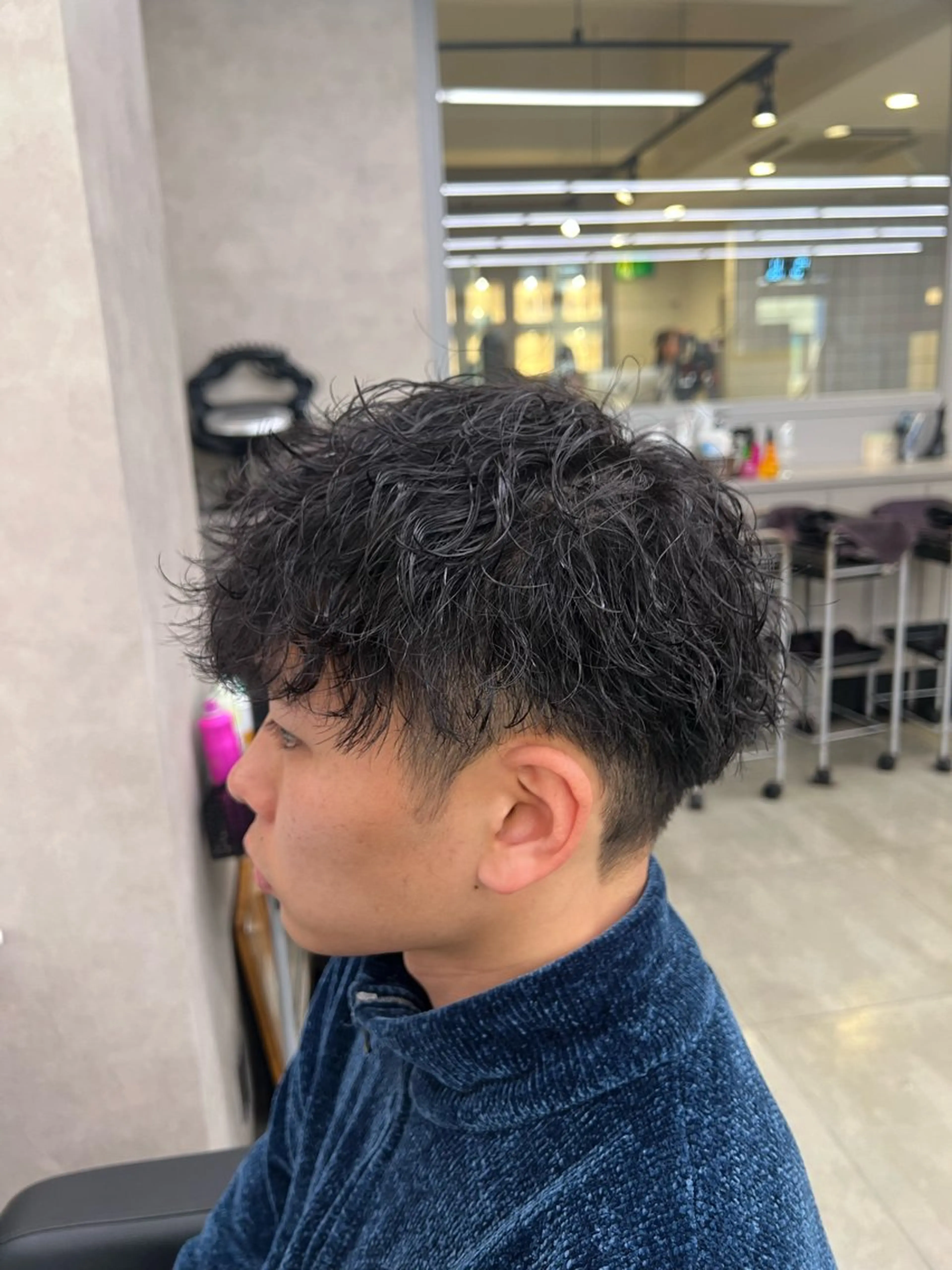 ショート カラー パーマ メンズ カット パーマ 韓国レイヤーカット /REIのヘアスタイル