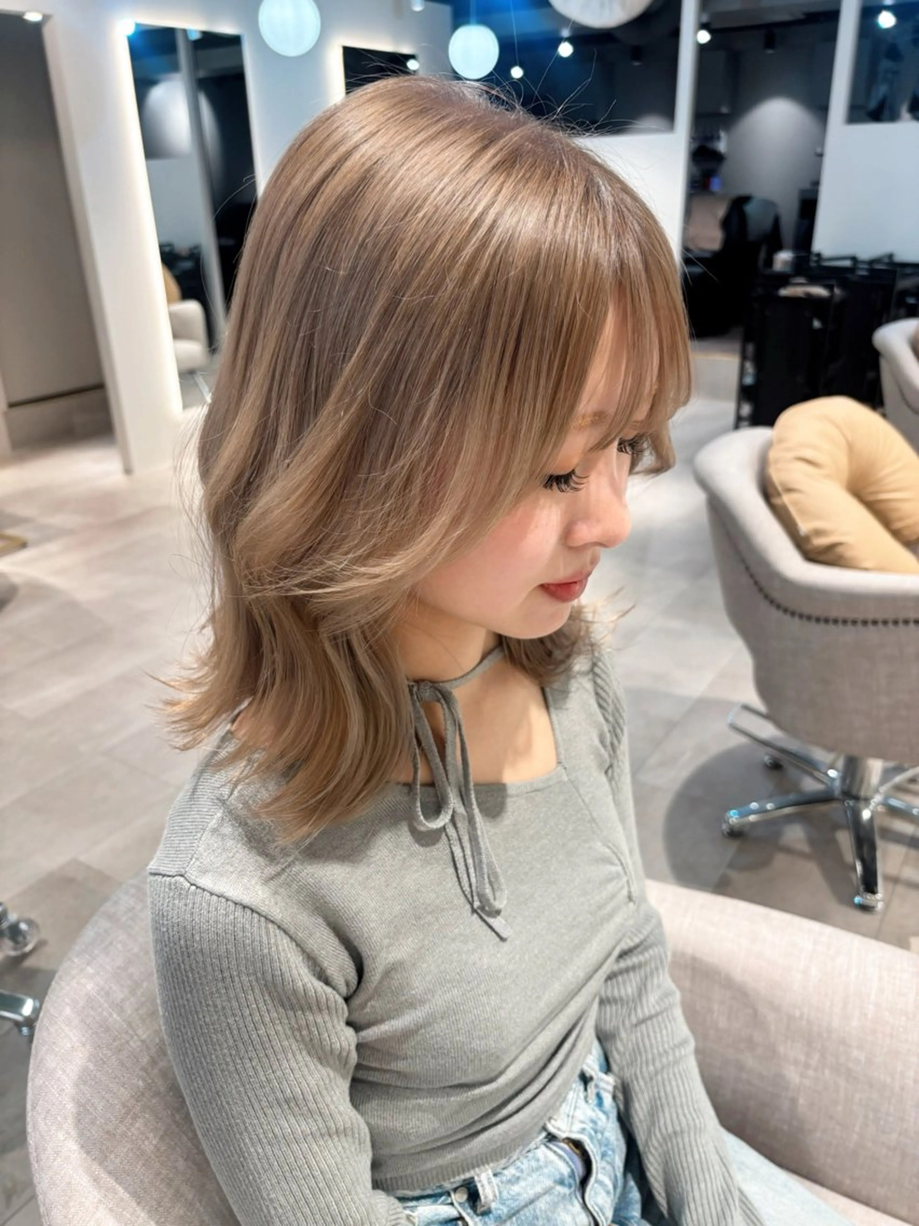 ミディアム レイヤーカット/ 韓国girly🤍楓のヘアスタイル