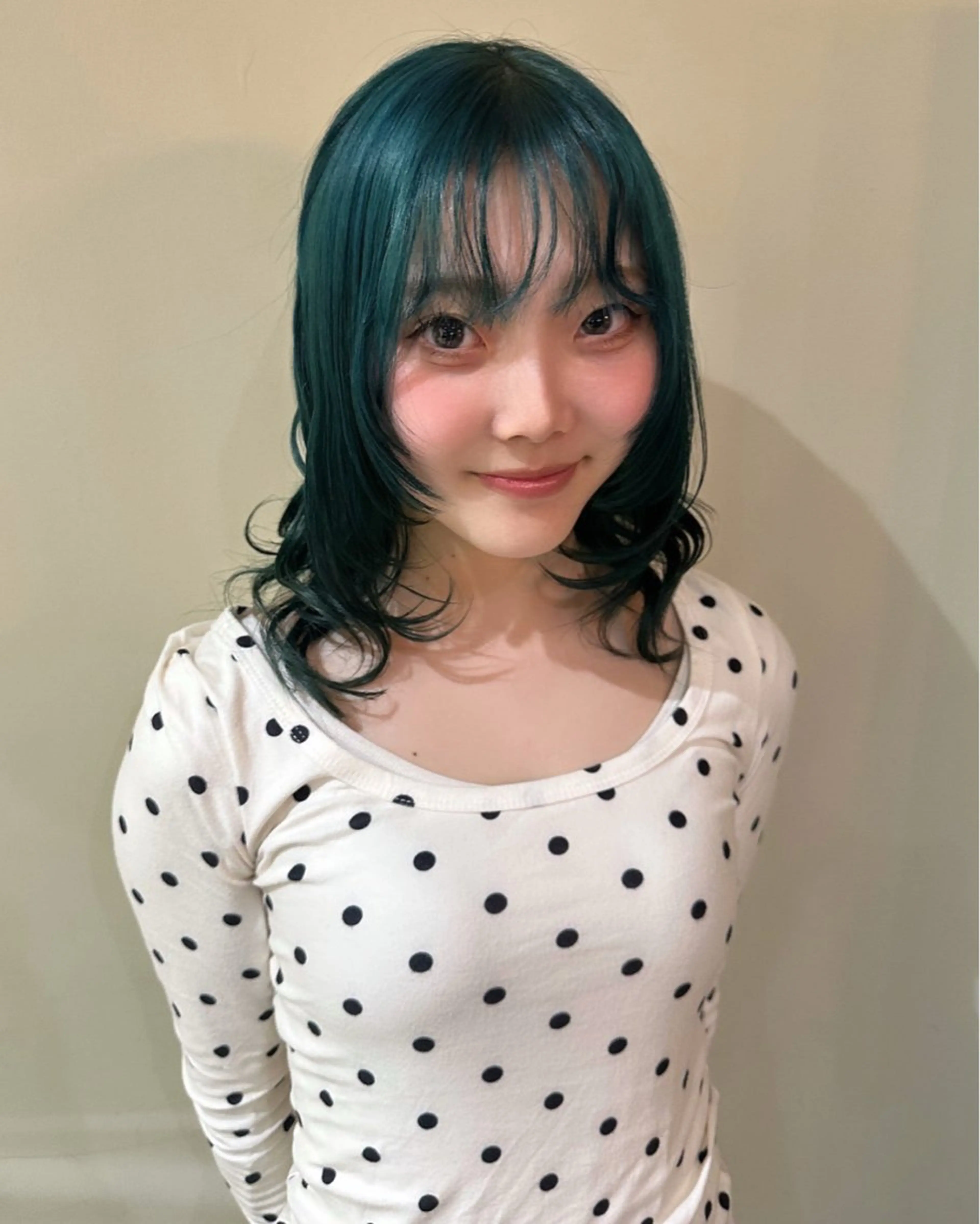 ミディアム もりやま りりかのヘアスタイル