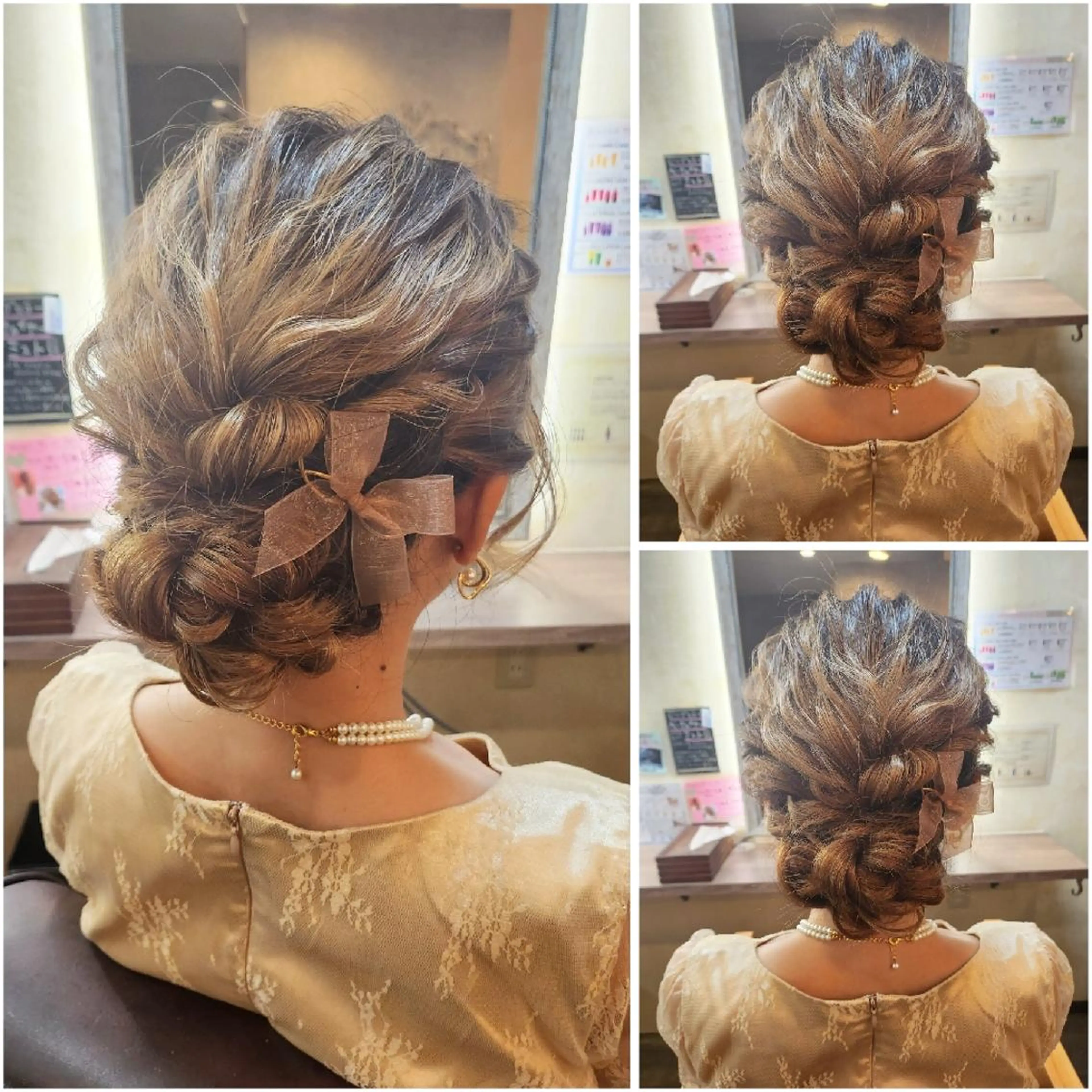 ロング ヘアアレンジ ヘアセット 田井中 悠紀のヘアスタイル