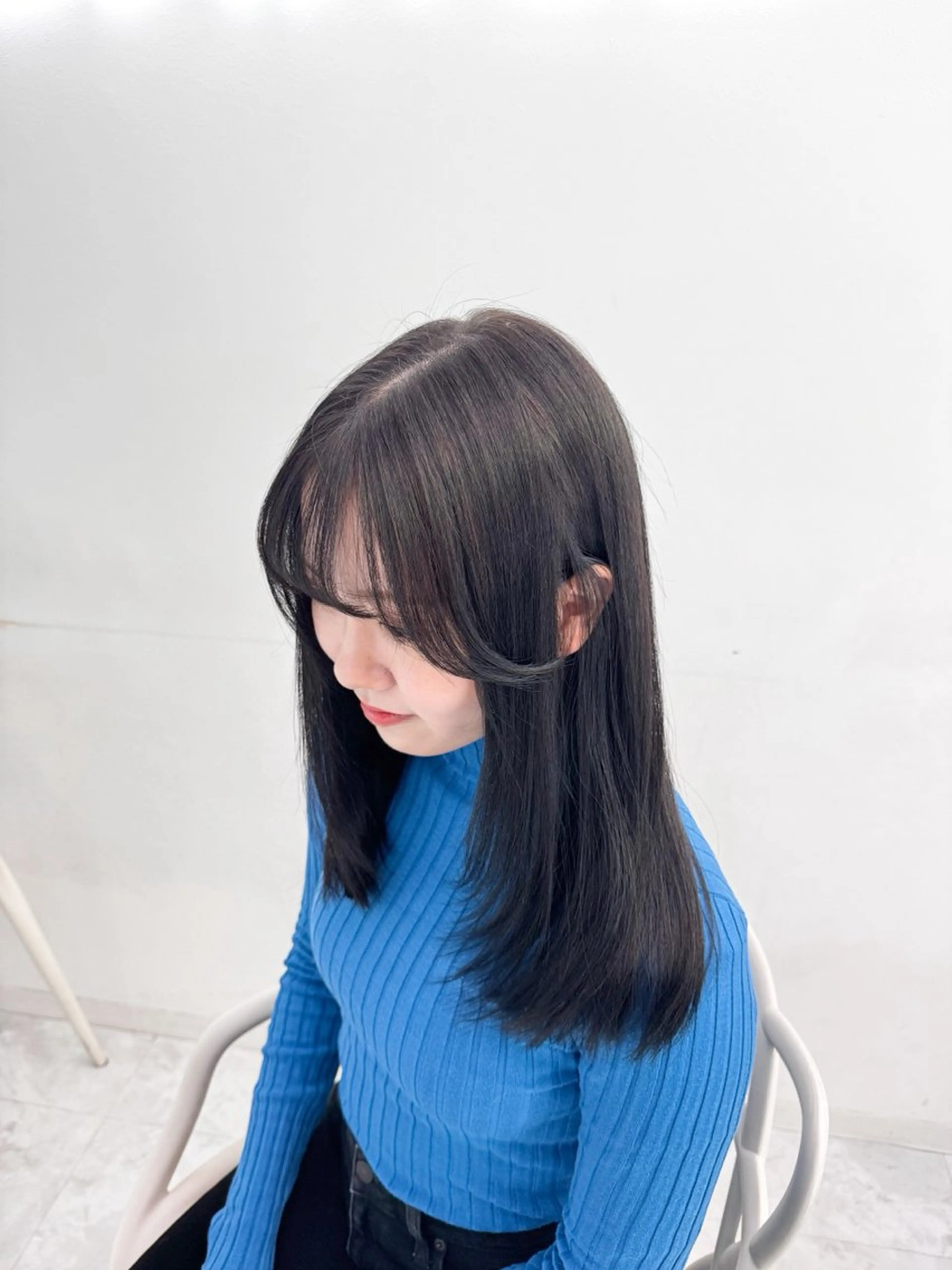 セミロング カット ヘアカラー ヘアセット GO TODAY 原宿Verno店所属・韓国系支持率No.1 レイヤー特化/きょうのヘアスタイル