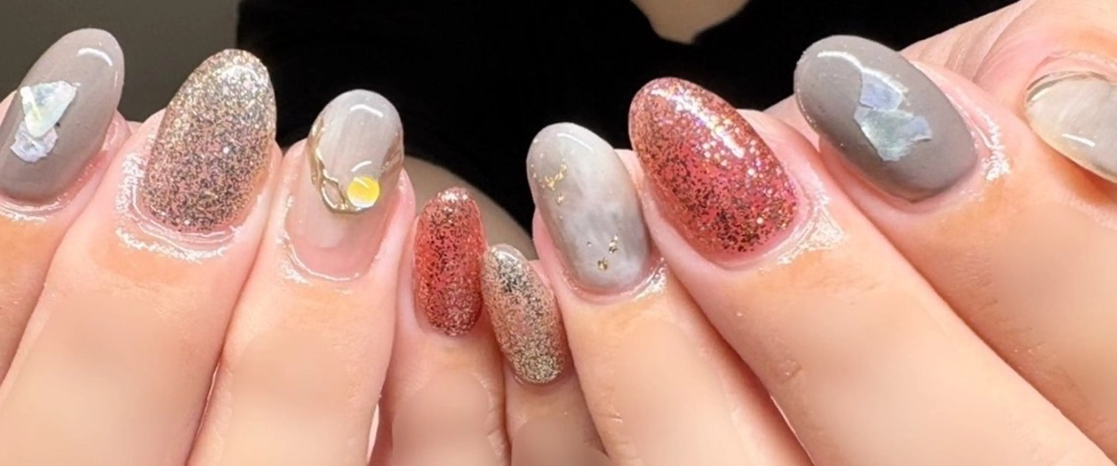 ネイル 持ち込み ハンドネイル Chaleur fleurのネイルデザイン