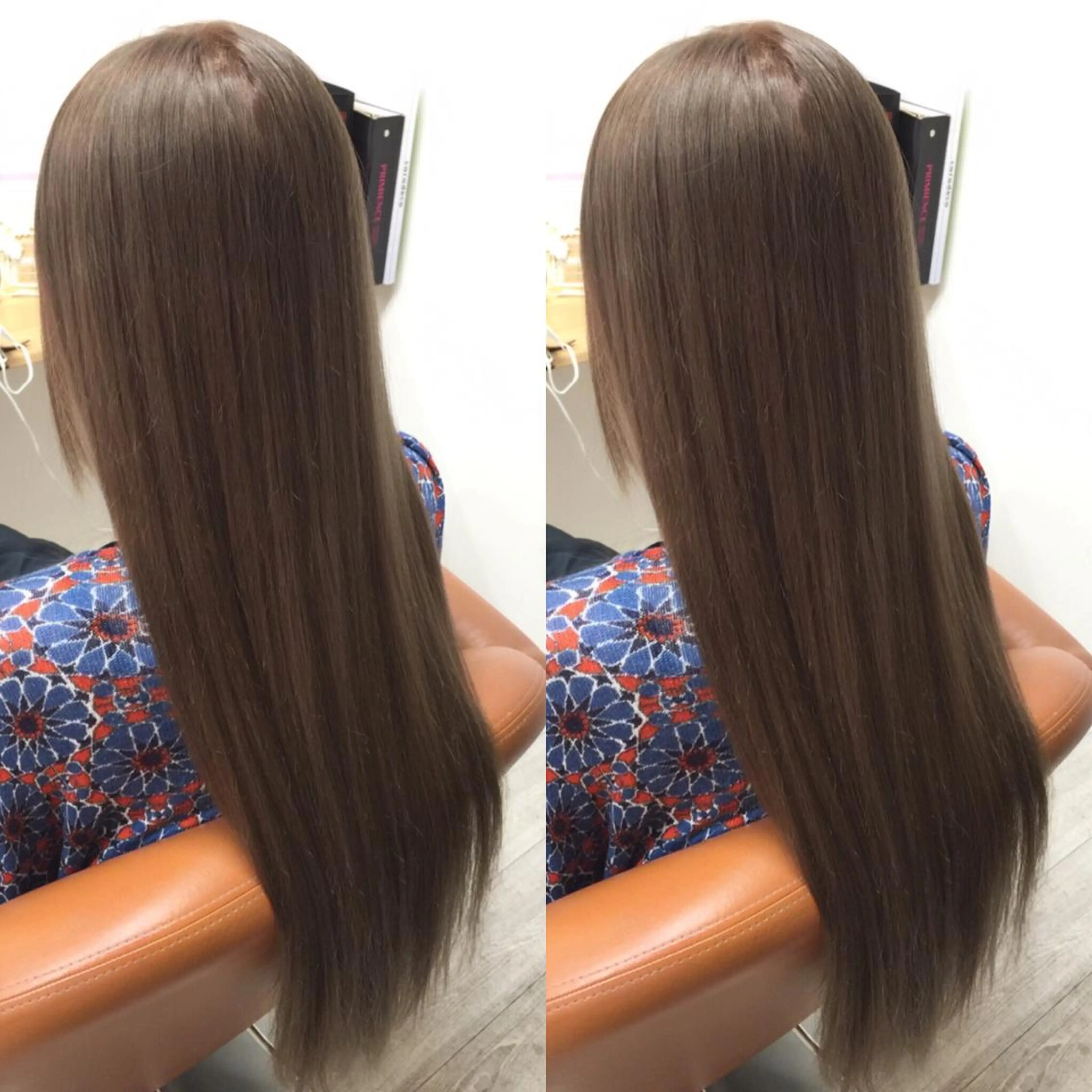 ロング カラー パーマ トリートメント Merci メルシー 福岡、今泉のヘアスタイル