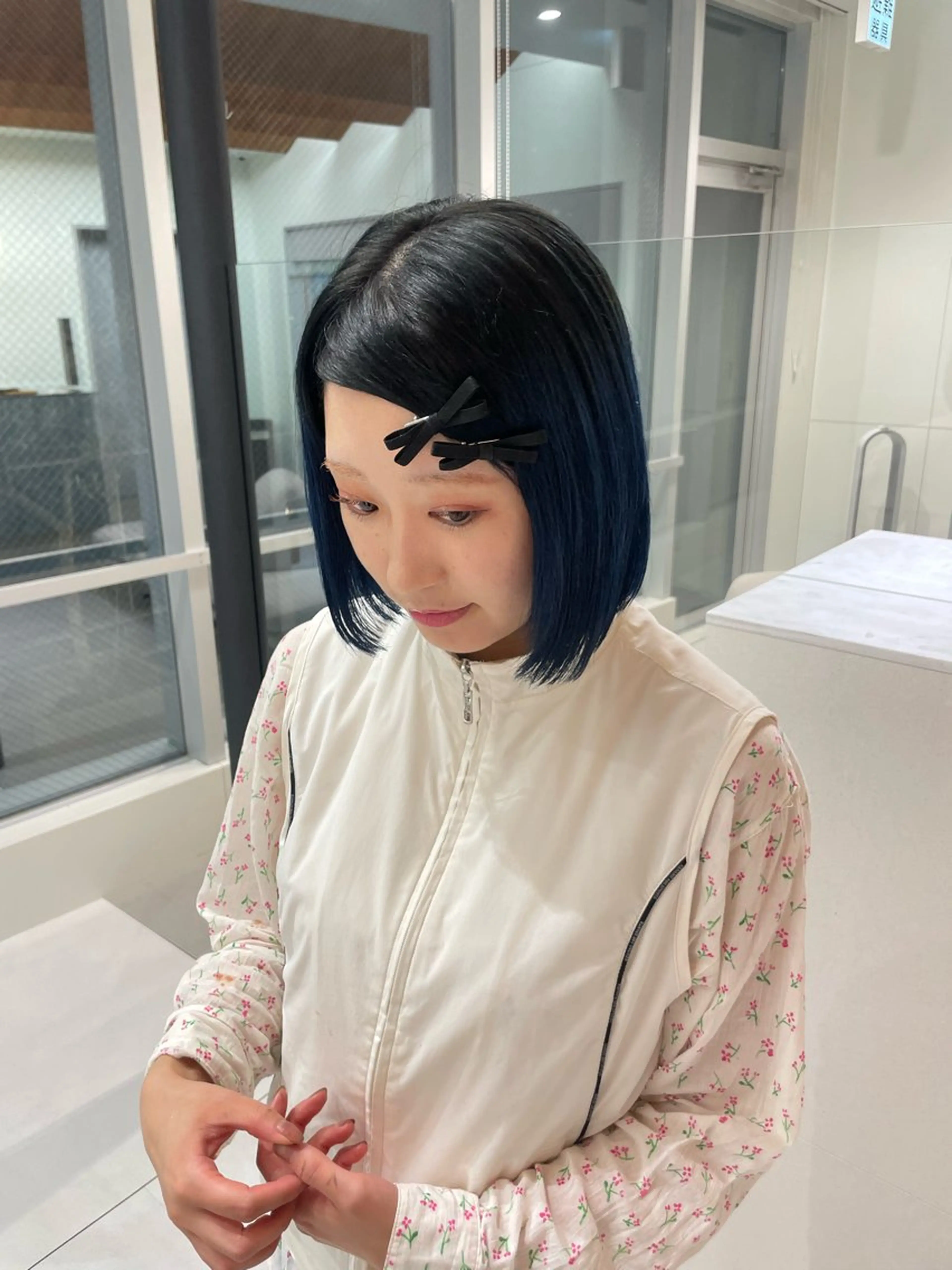 ショート カラー ブルーカラー グラデーションカラー 🪽透明感color /Shizuki🪽のヘアスタイル