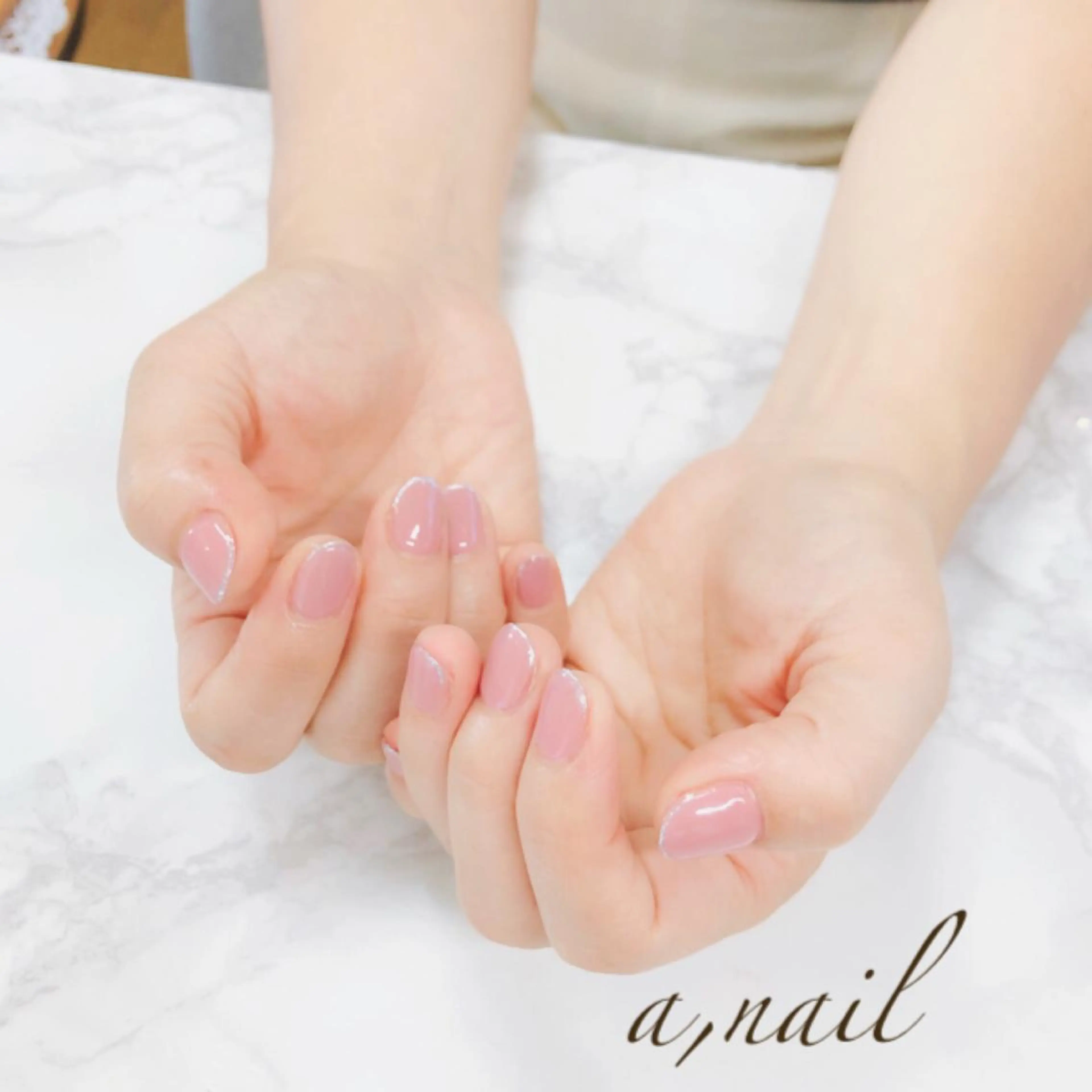 ネイル フットネイル フレンチネイル ジェルネイル グラデーション ラメ(グリッター) ハンドネイル ネイルサロン エーネイルのネイルデザイン