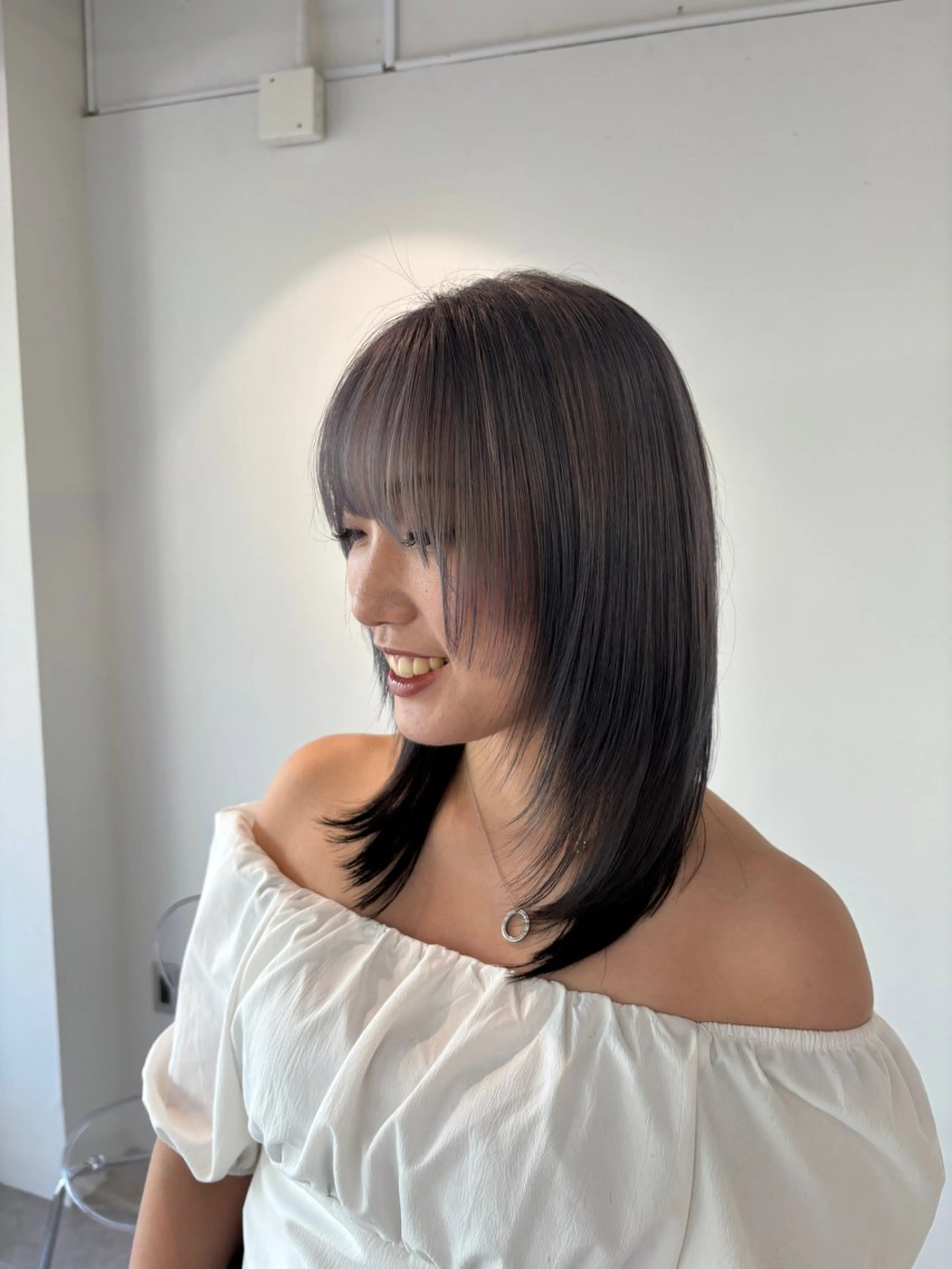 ミディアム カット ヘアカラー トリートメント Rondo岐阜公式/ 岐阜No.1髪質改善のヘアスタイル