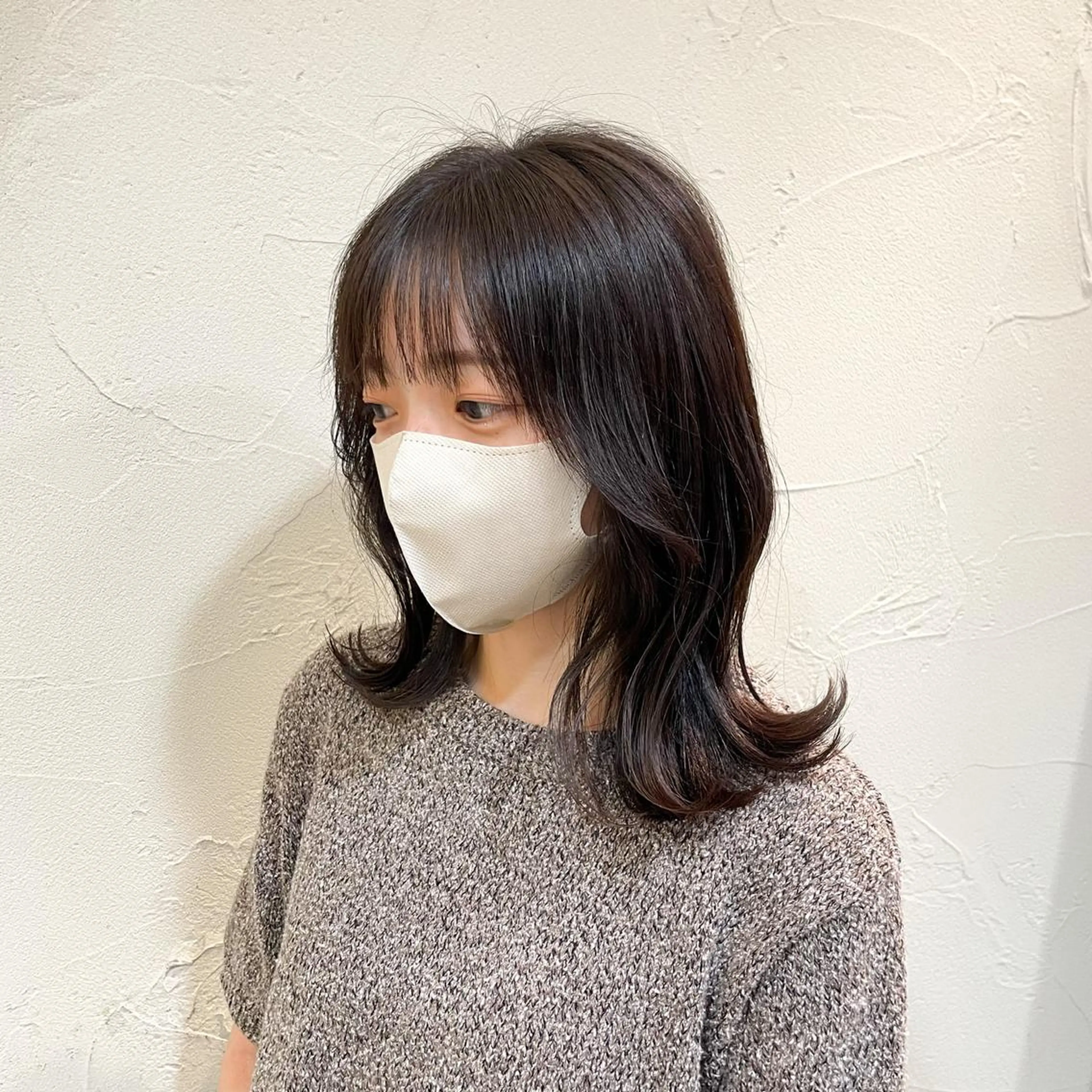 ミディアム ヘアアレンジ カット ヘアカラー HARUKI MINATO Japan SENDAI所属・🌈【透明感・韓国 ヘア】がっきー🌈のヘアスタイル