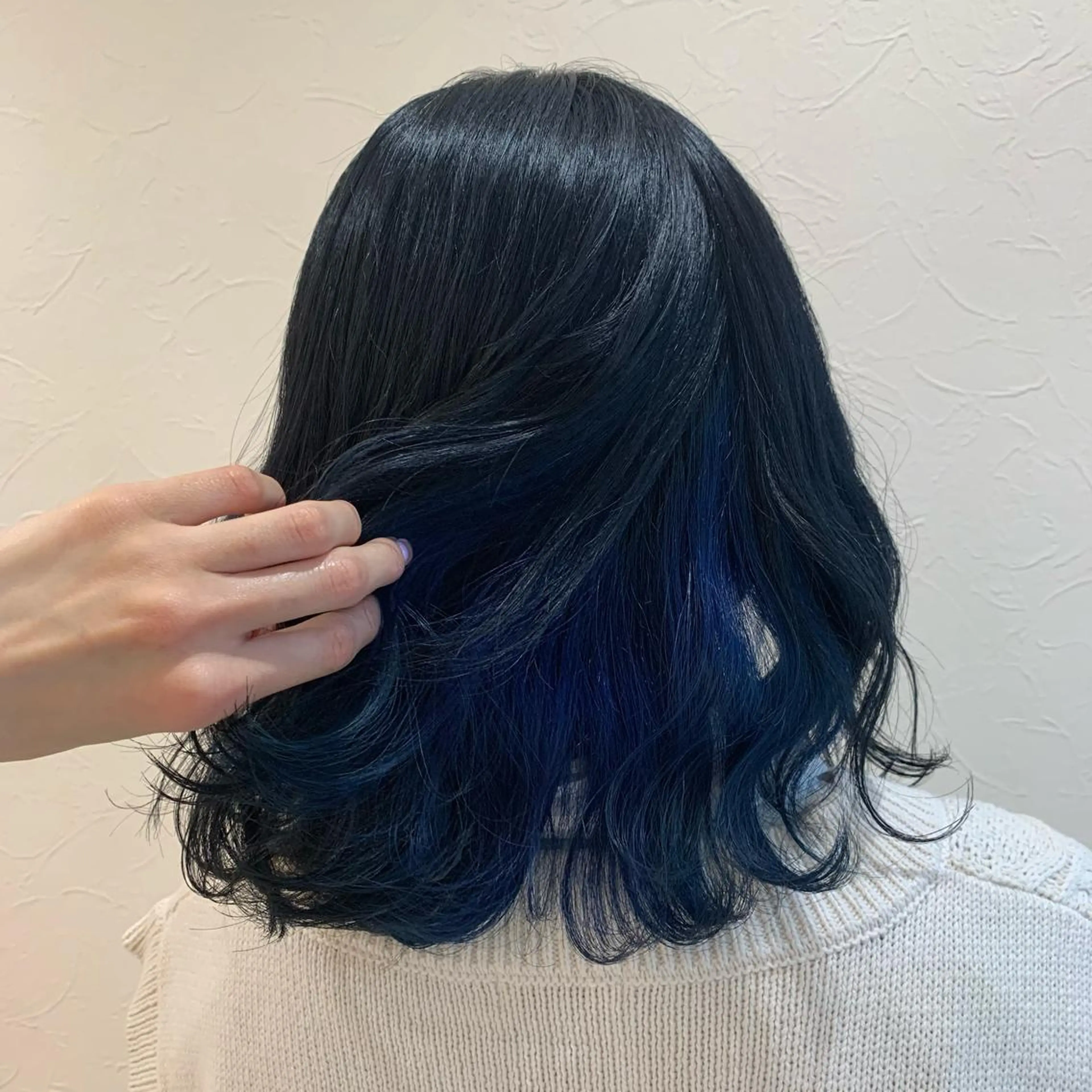 ミディアム カラー ヘアカラー トリートメント 店長ハイトーンカラー 柞山史奈のヘアスタイル