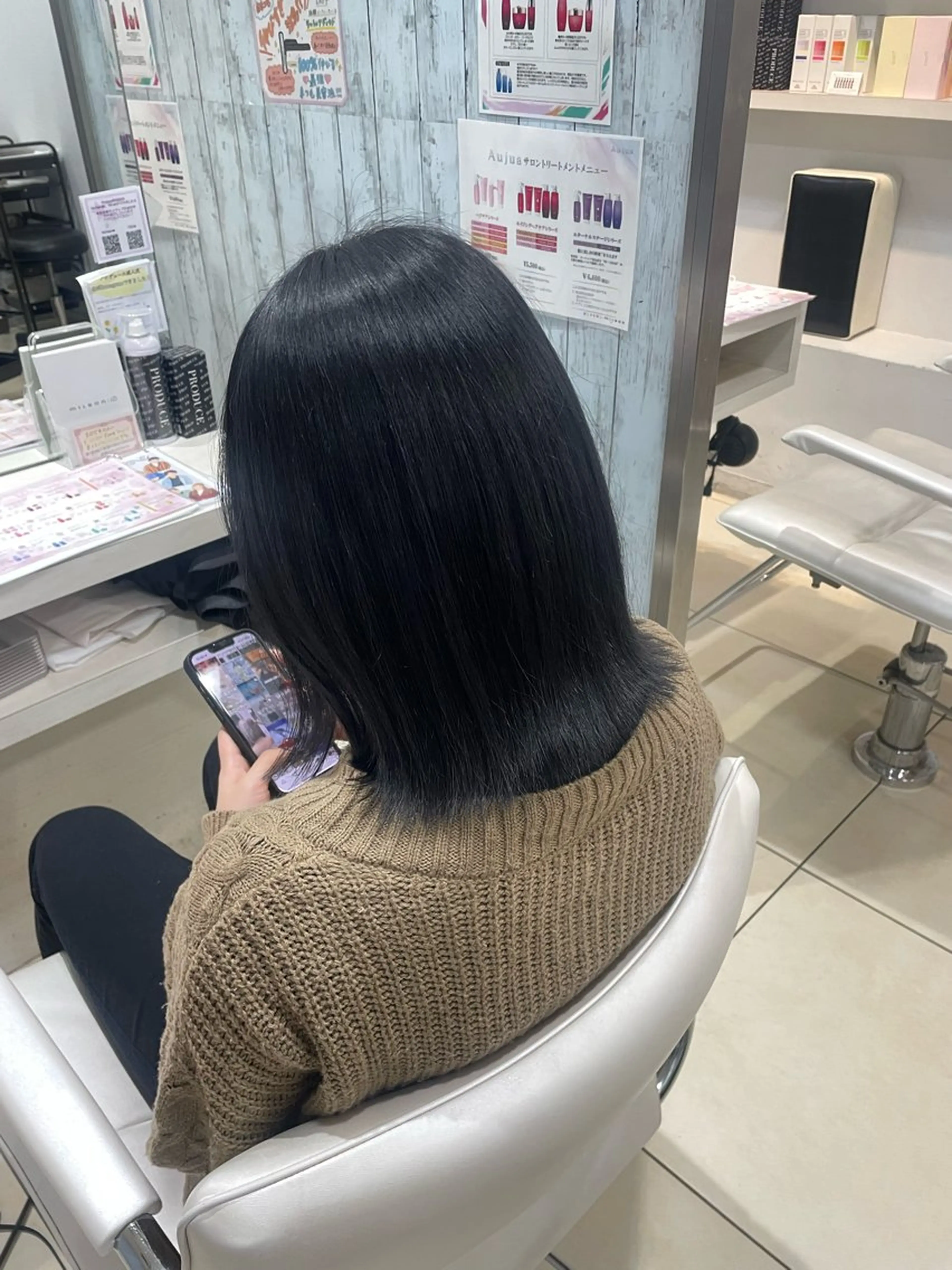 ミディアム カラー ヘアカラー トリートメント 🌸暖色髪質改善 MEI🌸のヘアスタイル