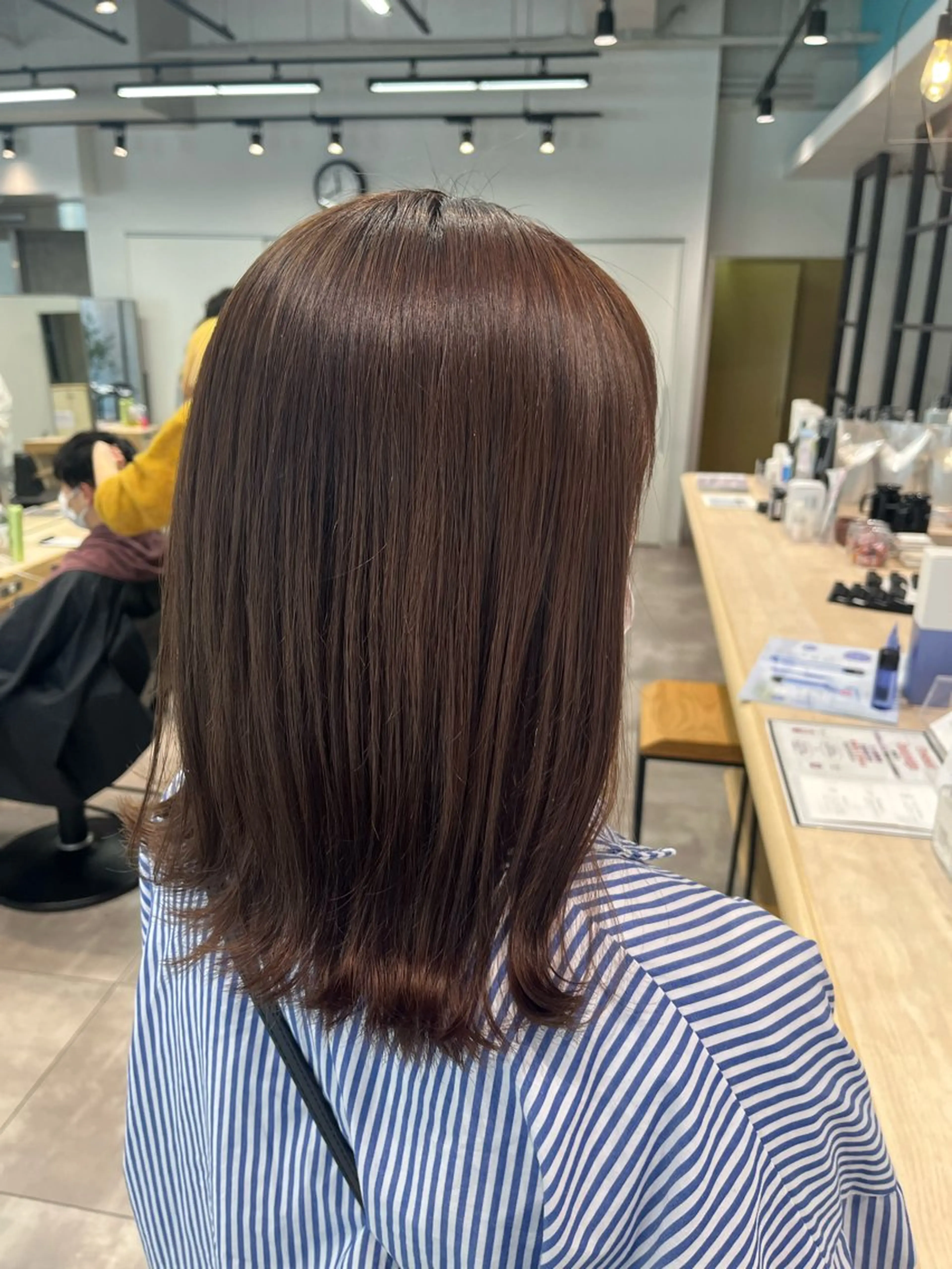 ミディアム カラー ブラウンカラー ナチュラルブラウン おおや みゆのマツエク・マツパデザイン