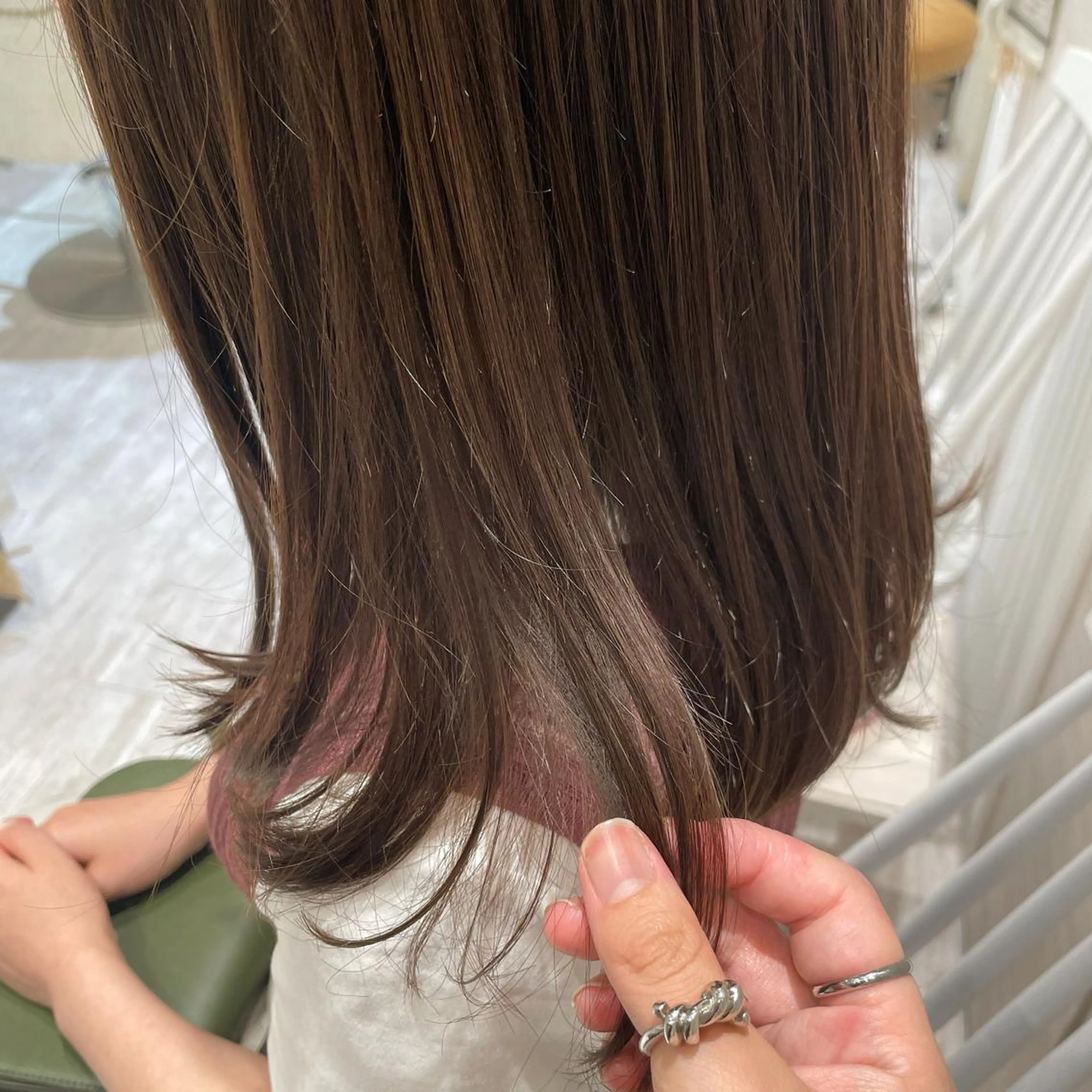 セミロング カラー Chiho / 梅田 / ボブ/ パーマのヘアスタイル