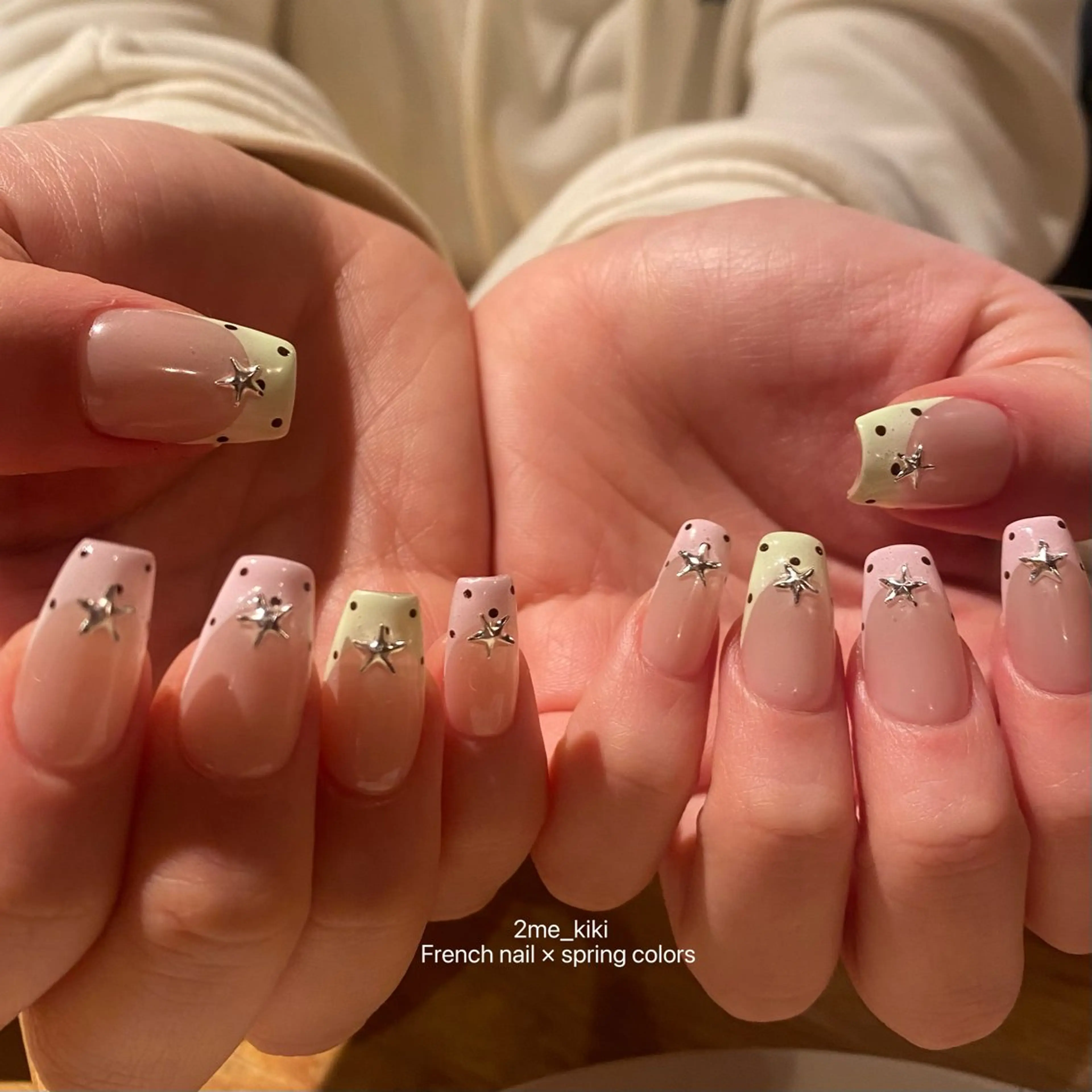 ネイル フレンチネイル 春ネイル ハンドネイル ハンドケア 大人かわいいネイル♡ Kikiのネイルデザイン