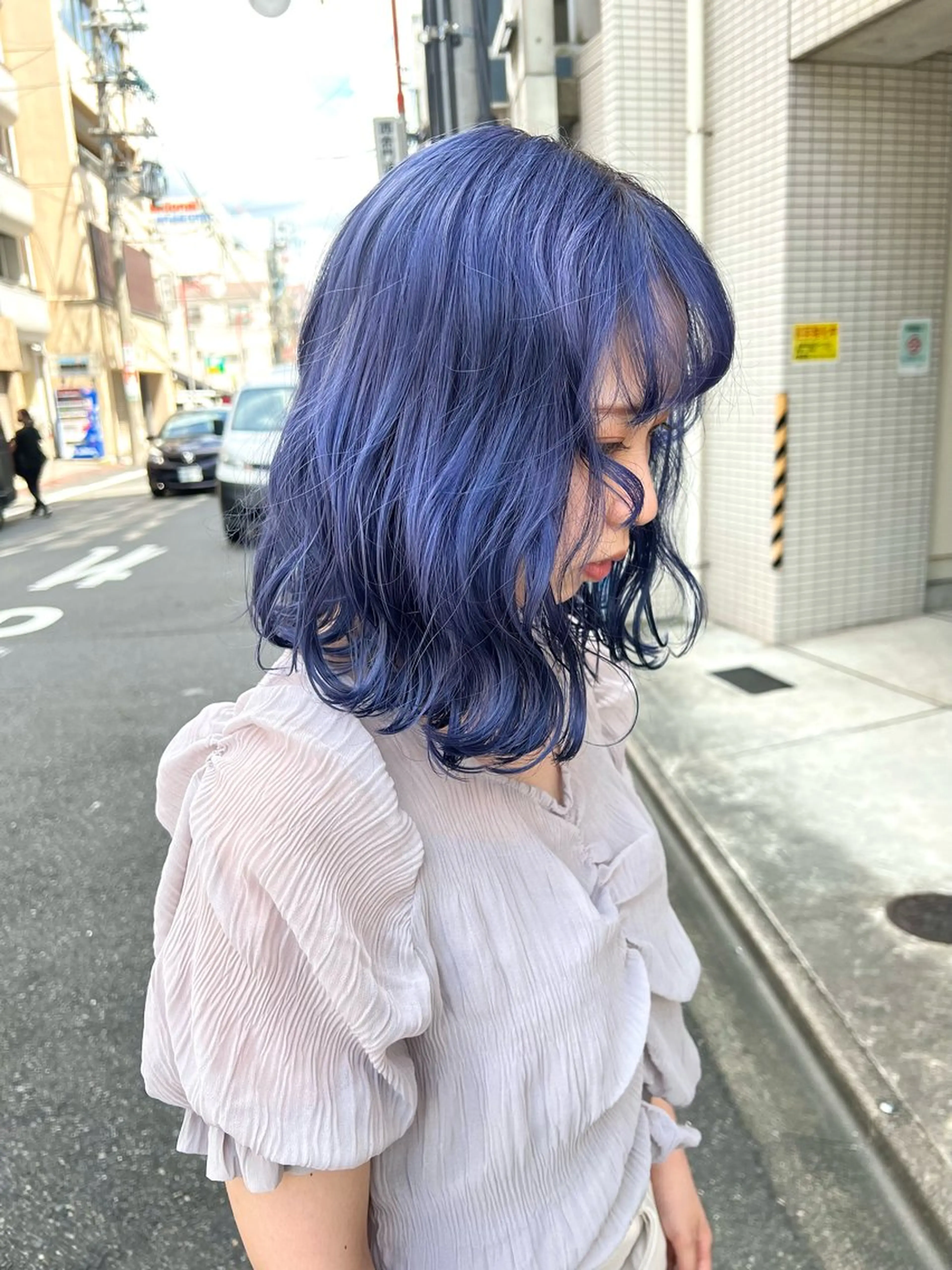 ミディアム カラー カット ヘアカラー トリートメント 宮川 日菜子のヘアスタイル