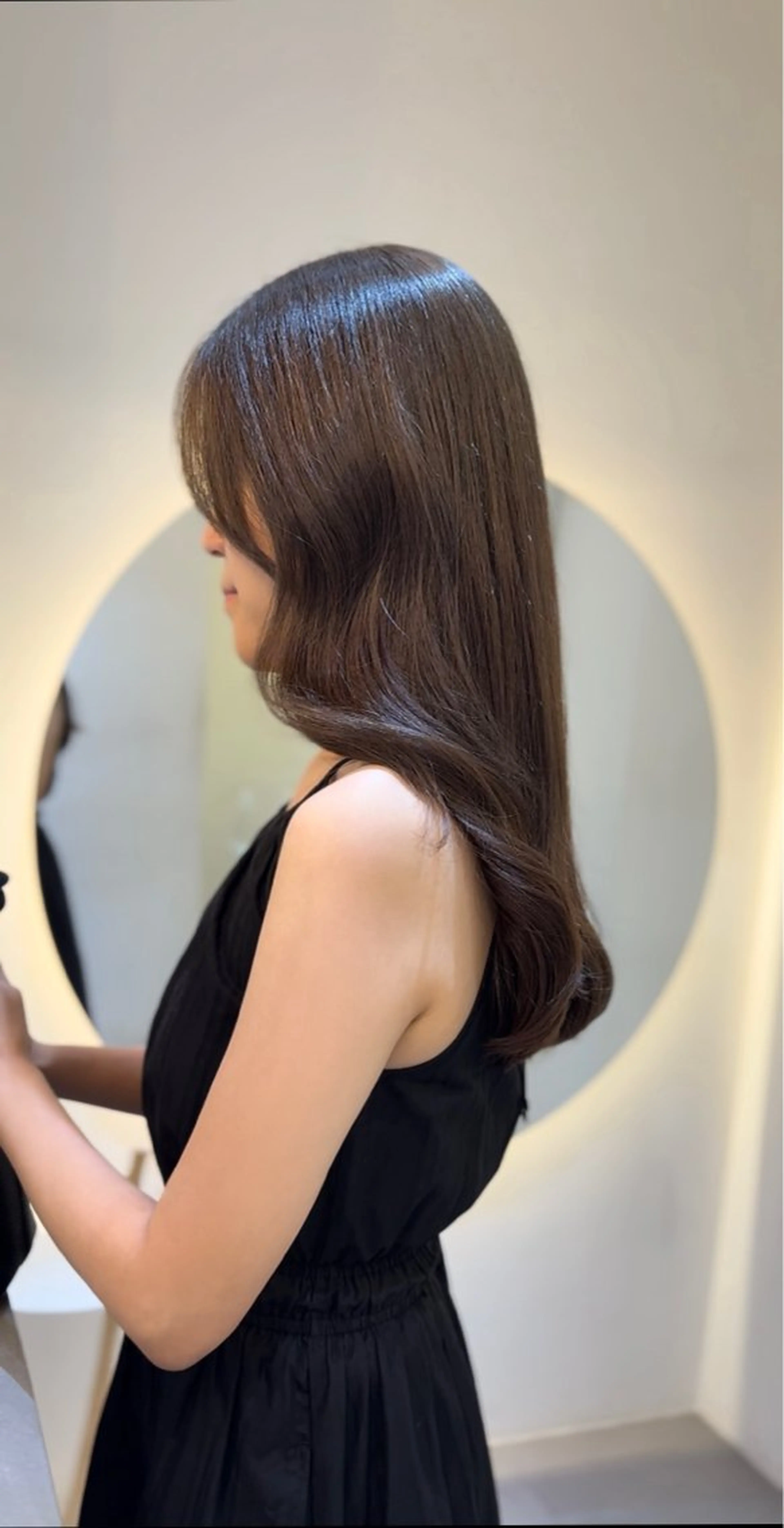 ロング カラー ベージュカラー カット ヘアカラー nok所属・レイヤー/ベージュ/ どますず🌺のヘアスタイル