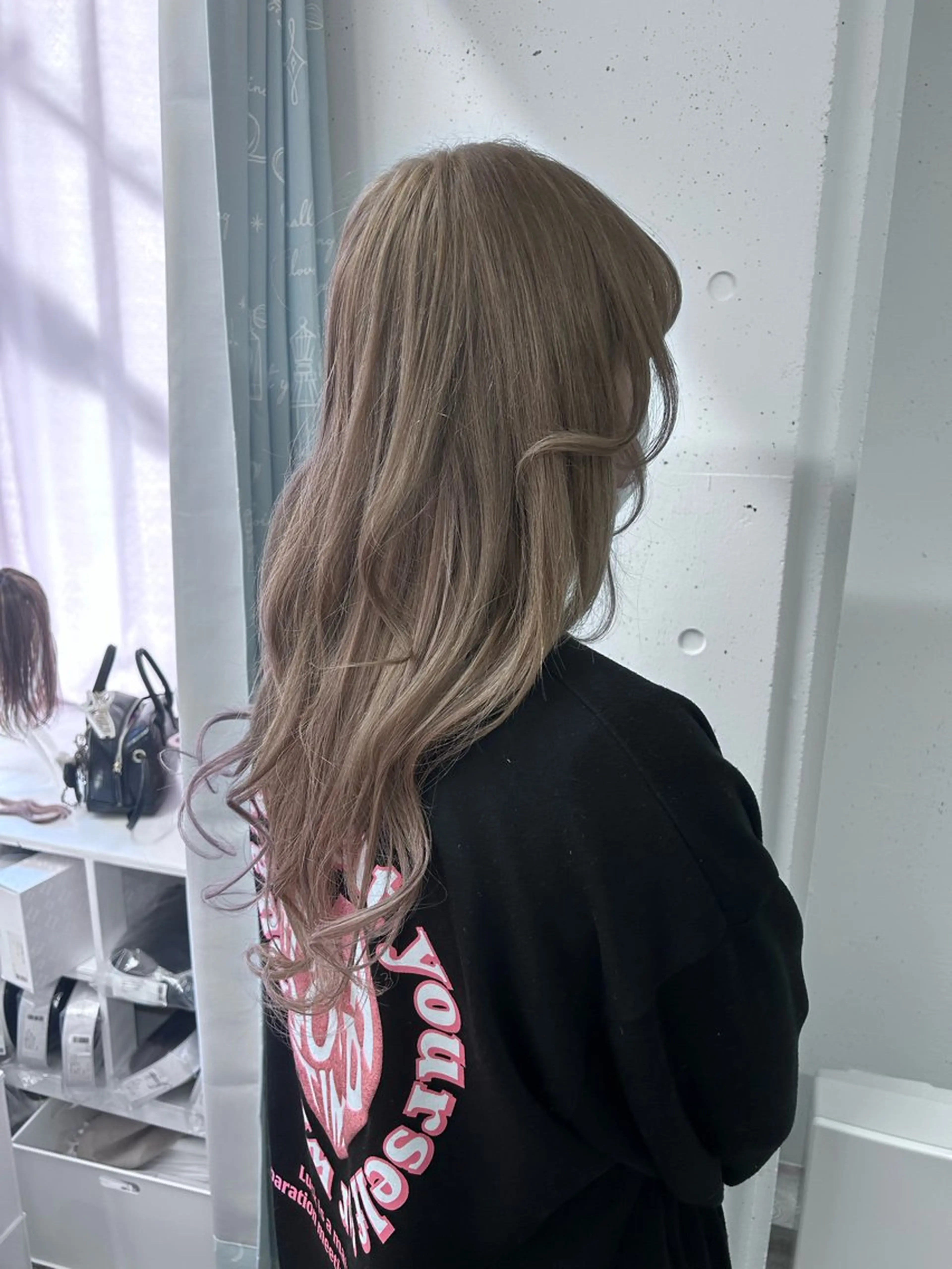 ロング カラー シールエクステ 透明感カラー エクステ ミルミー美容室所属・🦄💒💓齎藤 七海子🦄💒💓のマツエク・マツパデザイン