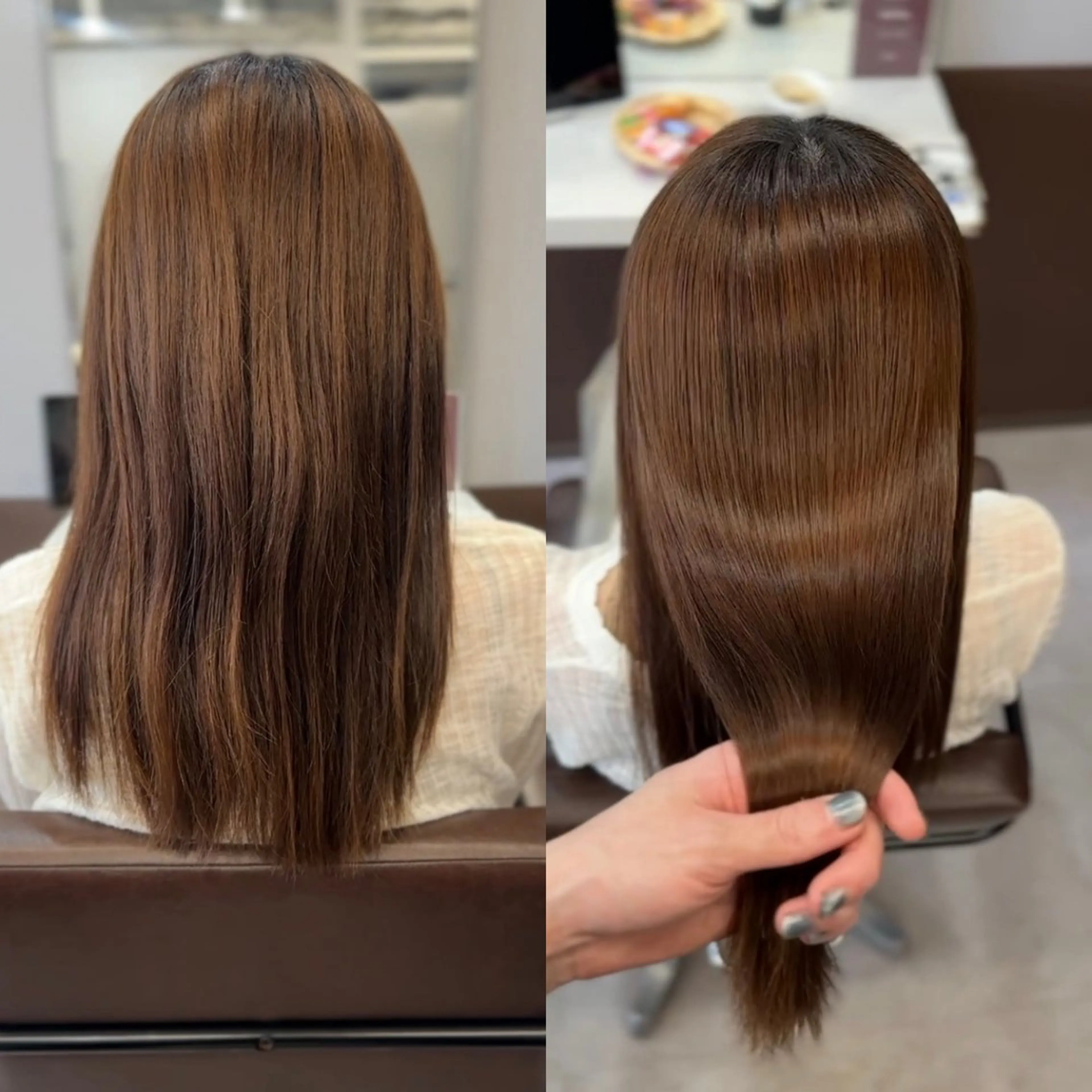 セミロング 💎艶髪💎縮毛矯正 /髪質改善/ひかるのヘアスタイル