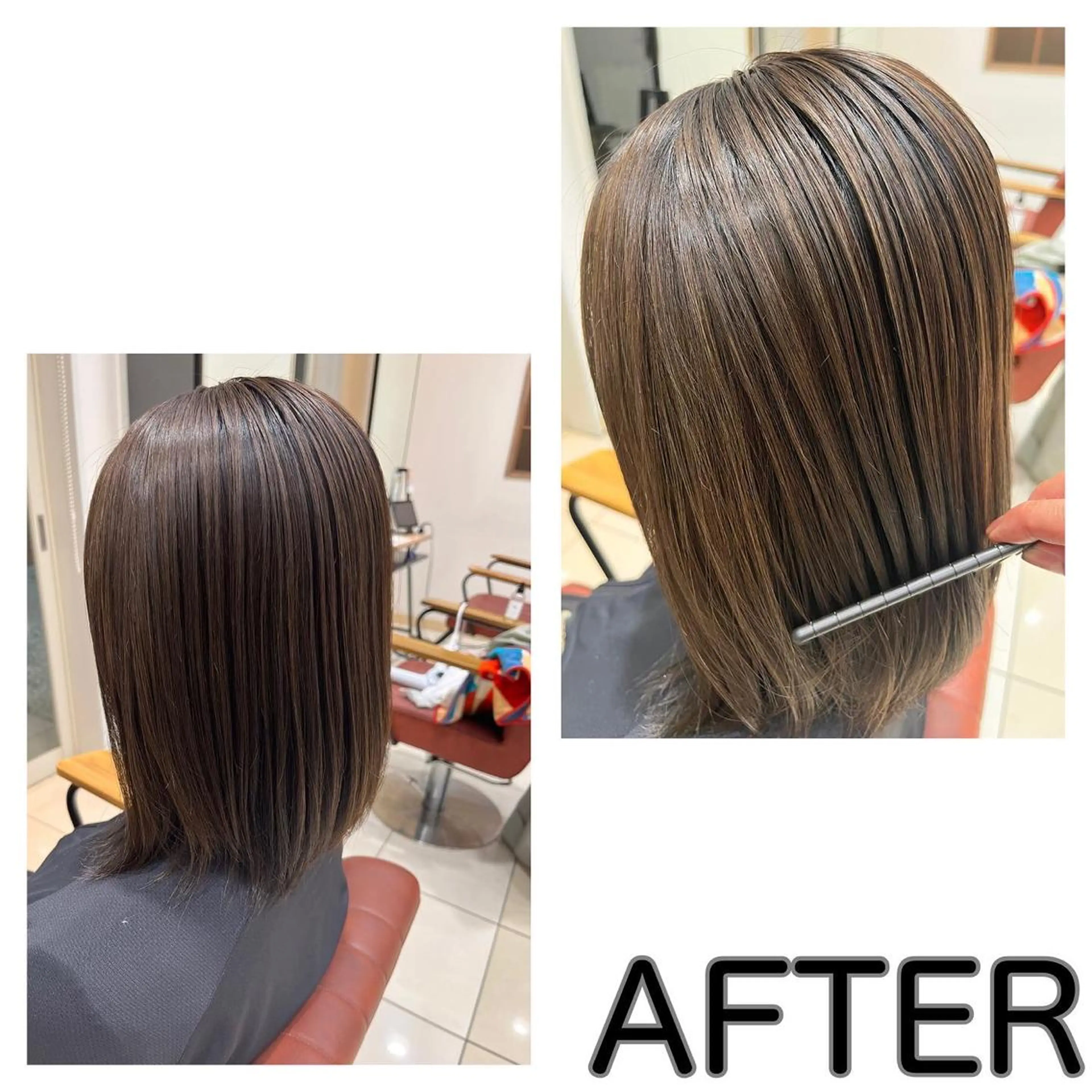 ミディアム 卒業式のヘアスタイル ハイライト 長津 健一郎のヘアスタイル