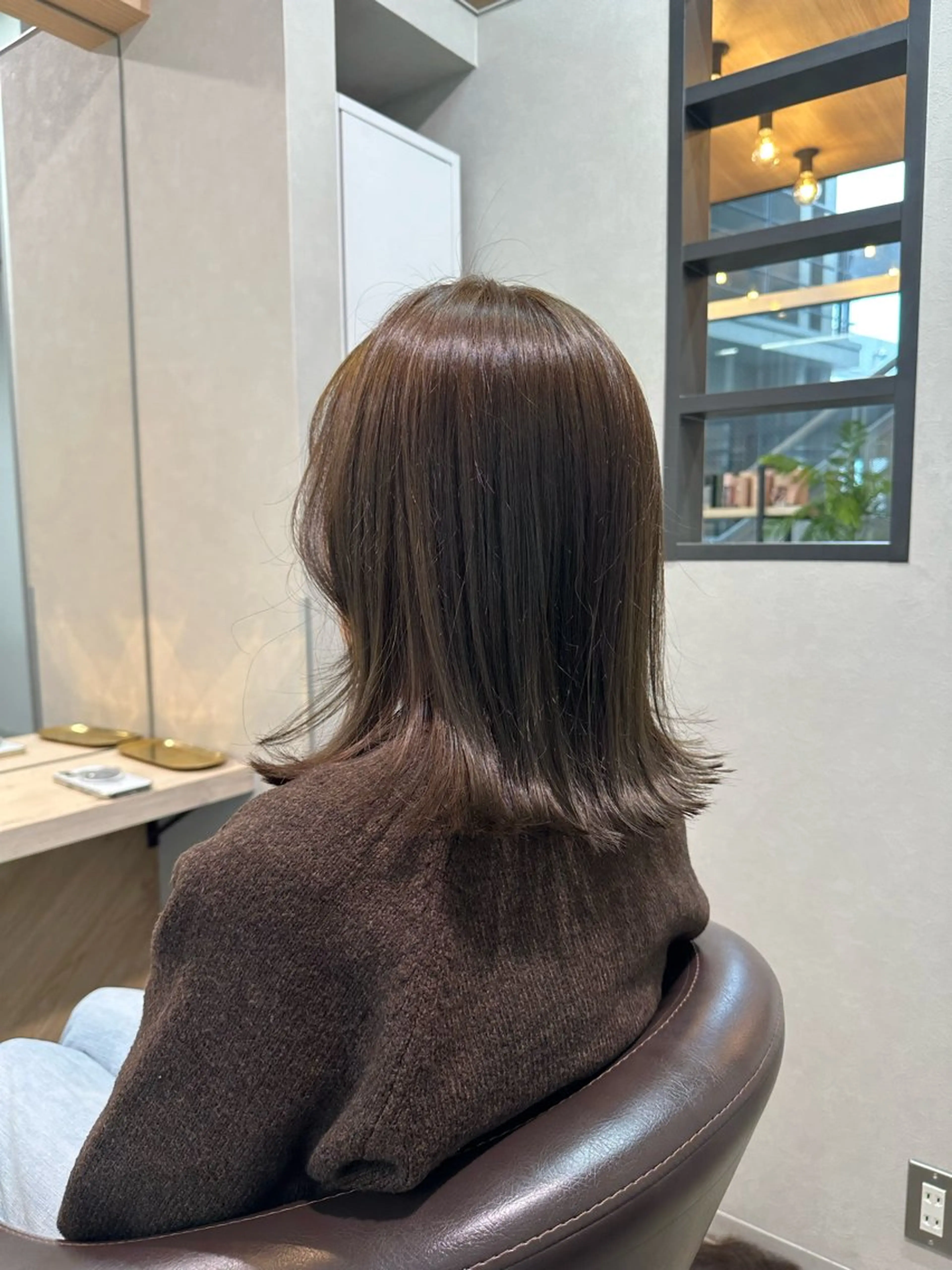 ミディアム アッシュ 髪質改善 カット ヘアカラー トリートメント 🌿髪質改善🌿艶髪 透明感🌿karenのヘアスタイル