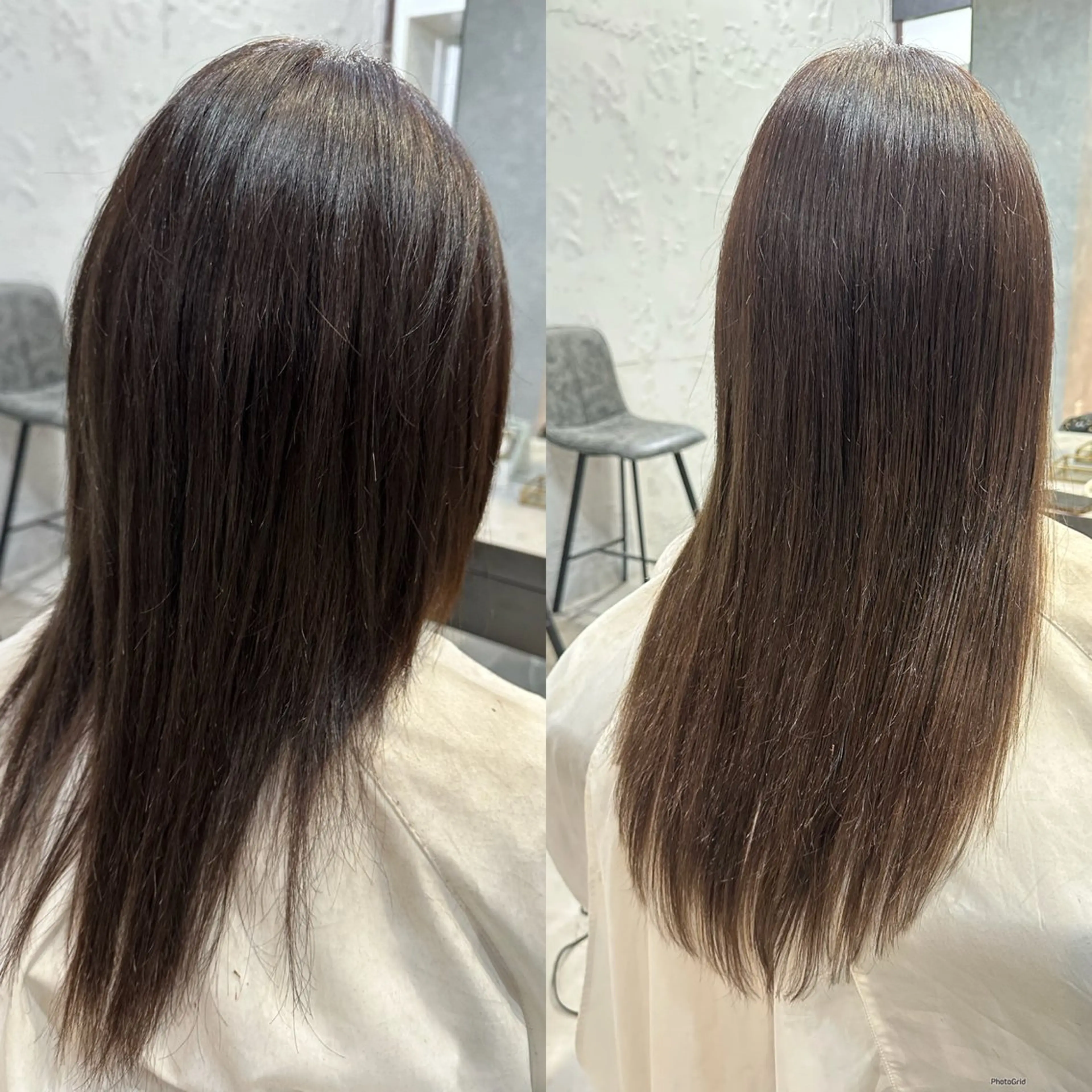 セミロング プルエクステ アッシュ アッシュブラウン エクステ 🪡プルエクステ🪡 カラエク評価◎ユウゴのヘアスタイル