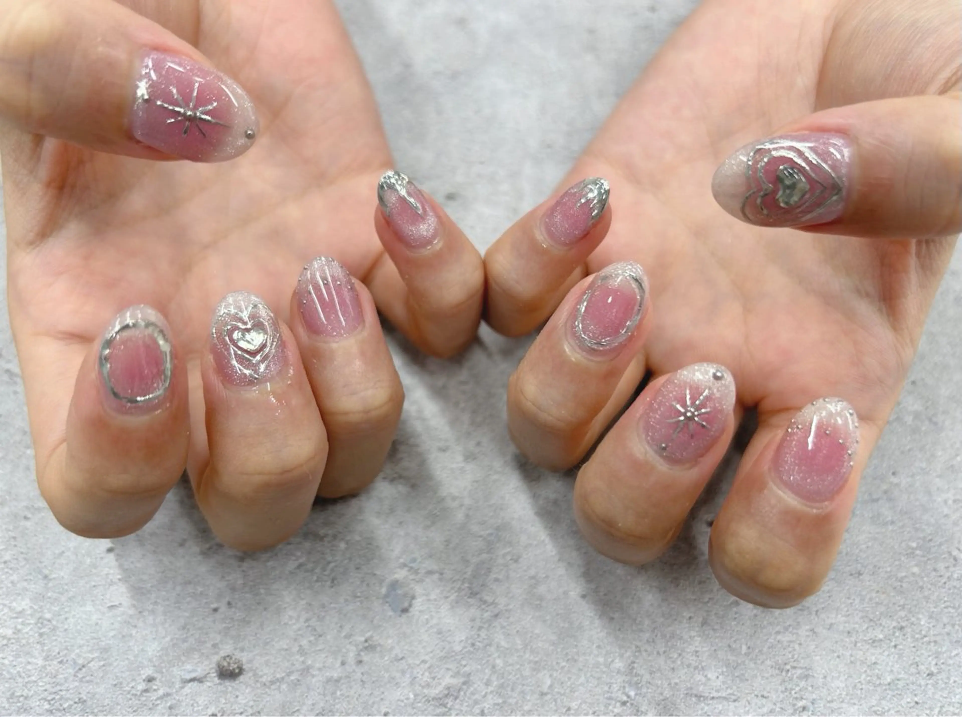 ネイル 韓国ネイル ハンドネイル Nail Salon agré所属・agré ネイルサロン　アグレのネイルデザイン