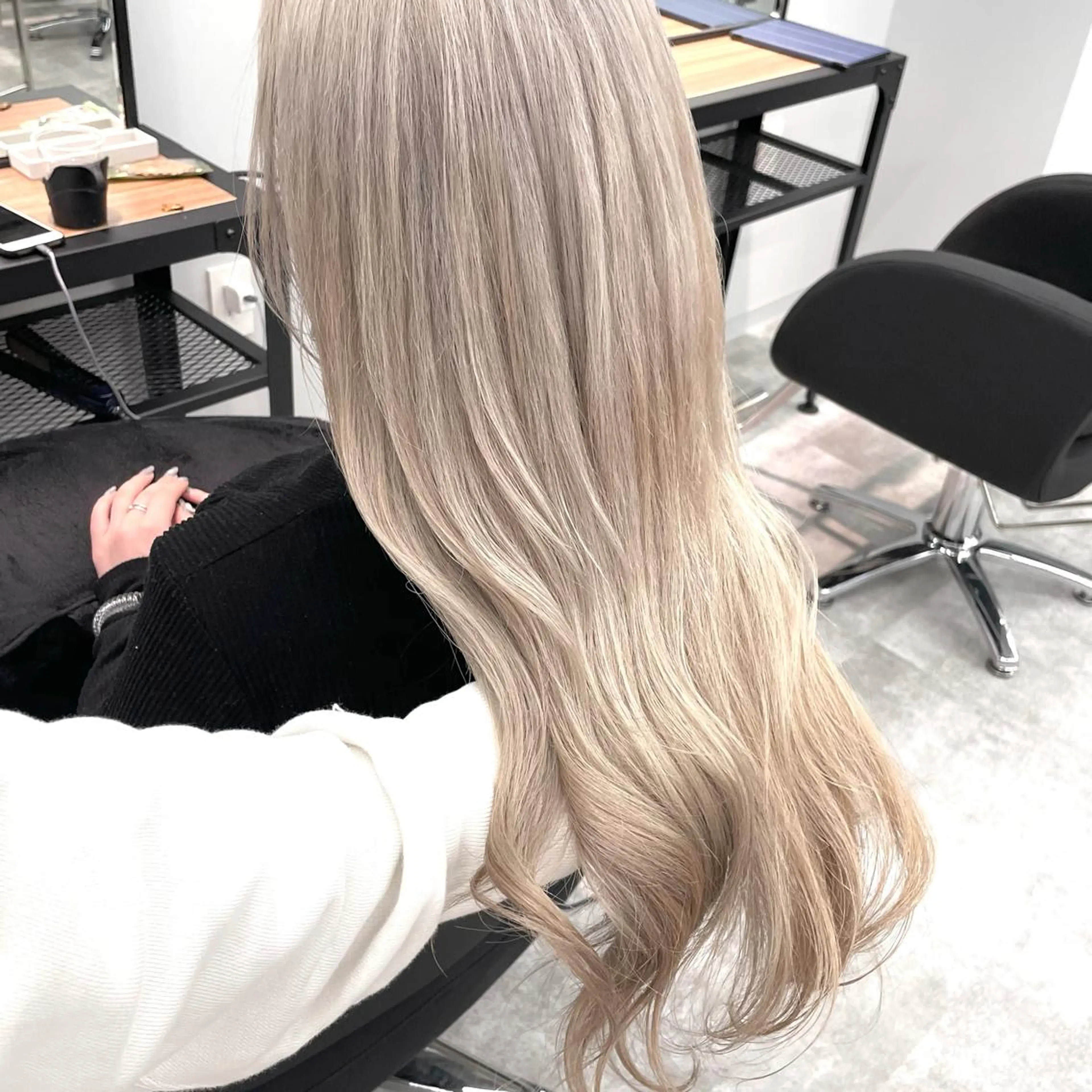 ロング カラー ブロンド ハイトーンカラー MiL所属・✨ハイトーン✨ 濱田知孝のヘアスタイル