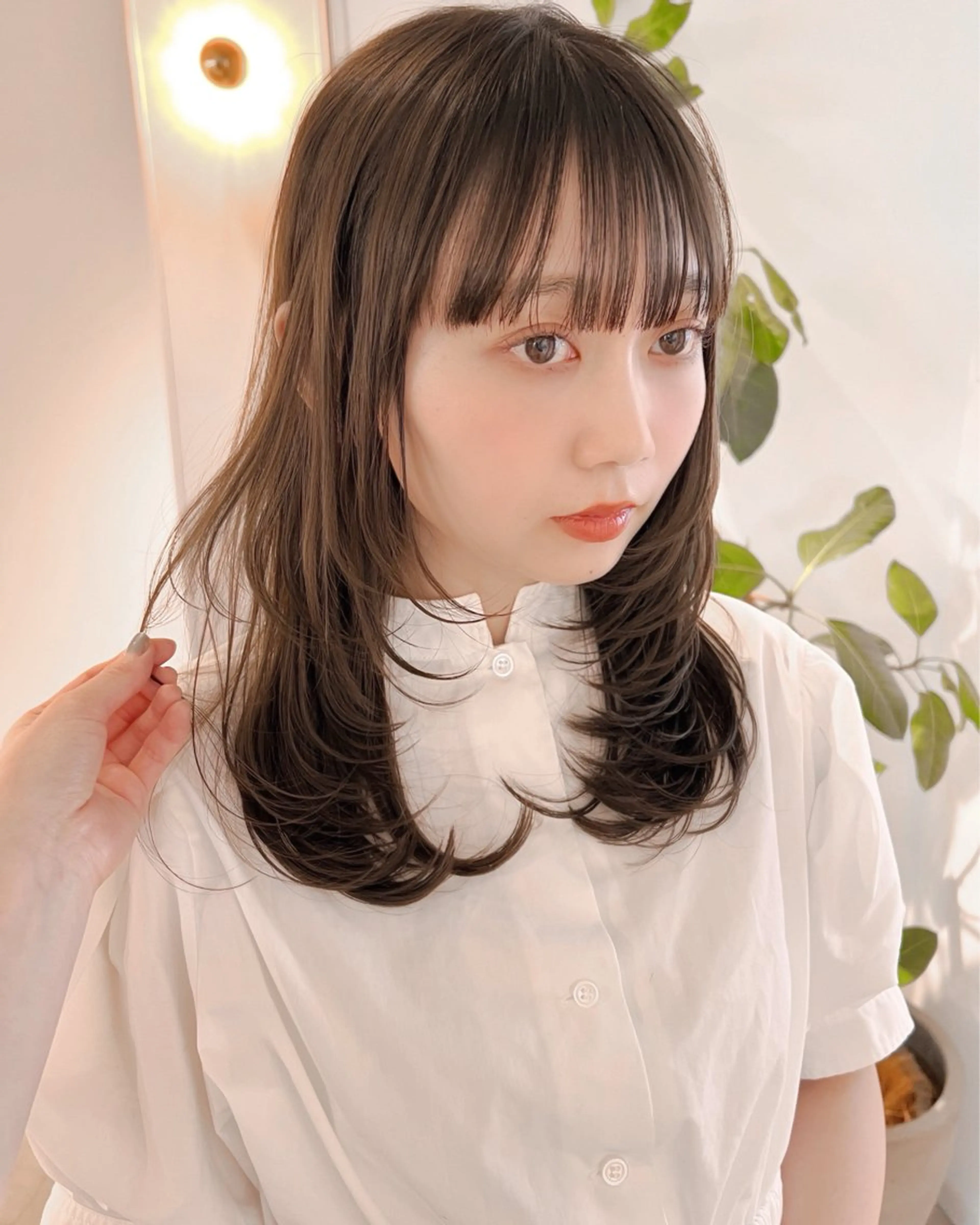 セミロング 似合わせカット ヘアカラー トリートメント SALOWIN表参道ANNEX店所属・表参道🪞艶髪育成 🤍mizukiのヘアスタイル