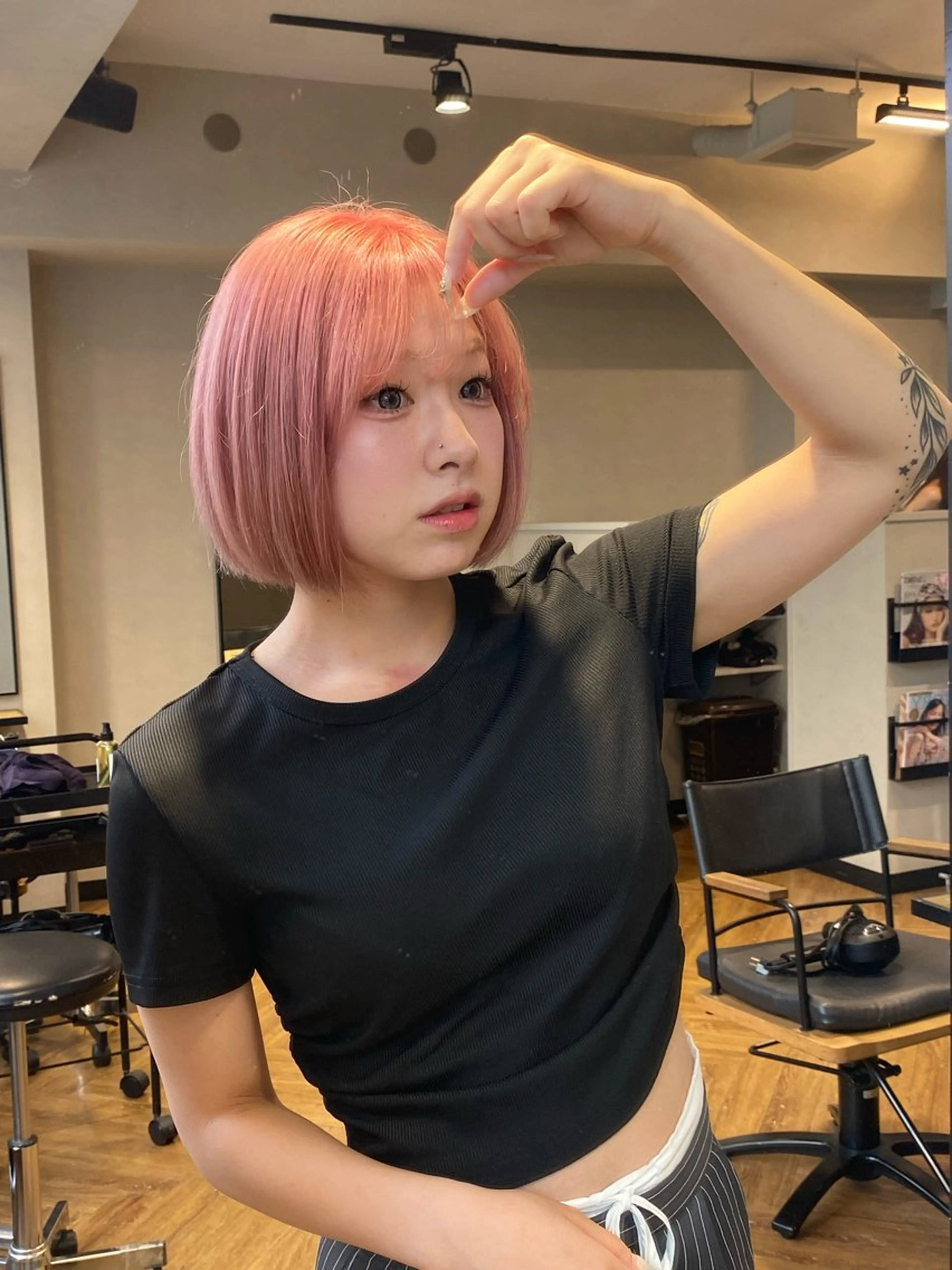 ショート ボブ MIREI /韓国風 /大阪美容室のヘアスタイル