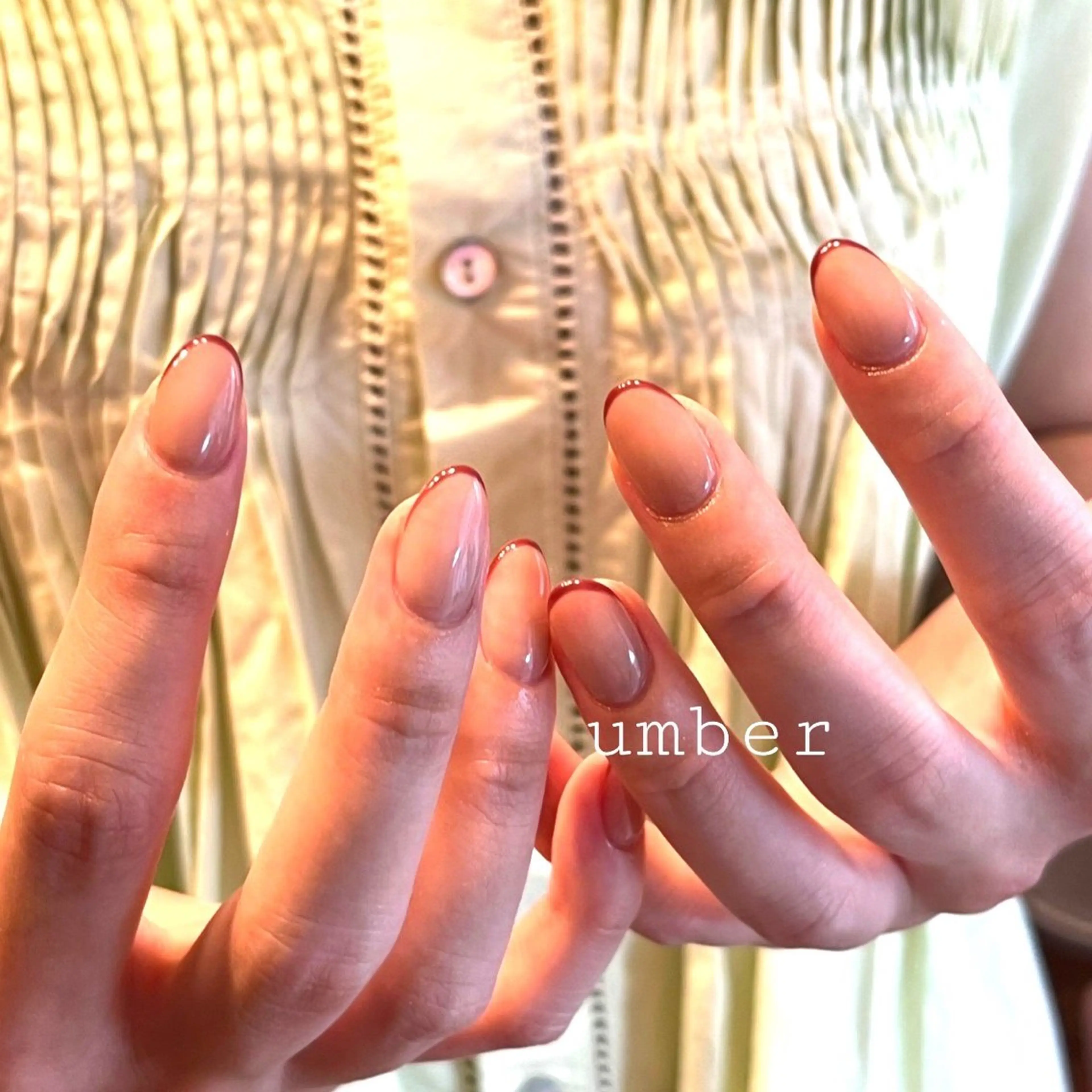 ネイル ハンドネイル umber 三茶1分のネイルデザイン