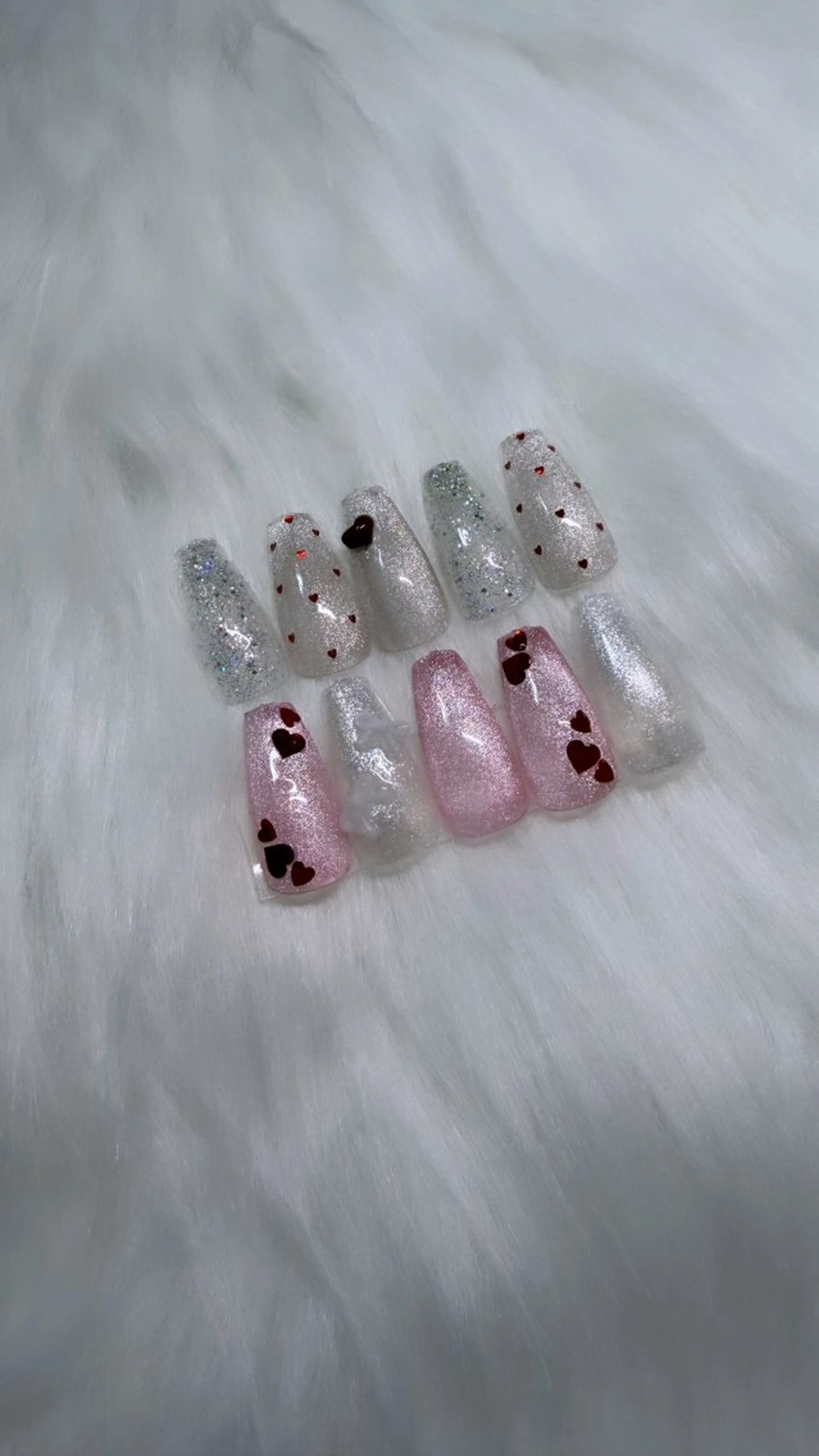 Jrネイリスト🎀バレンタイン限定nail（offなし）の写真