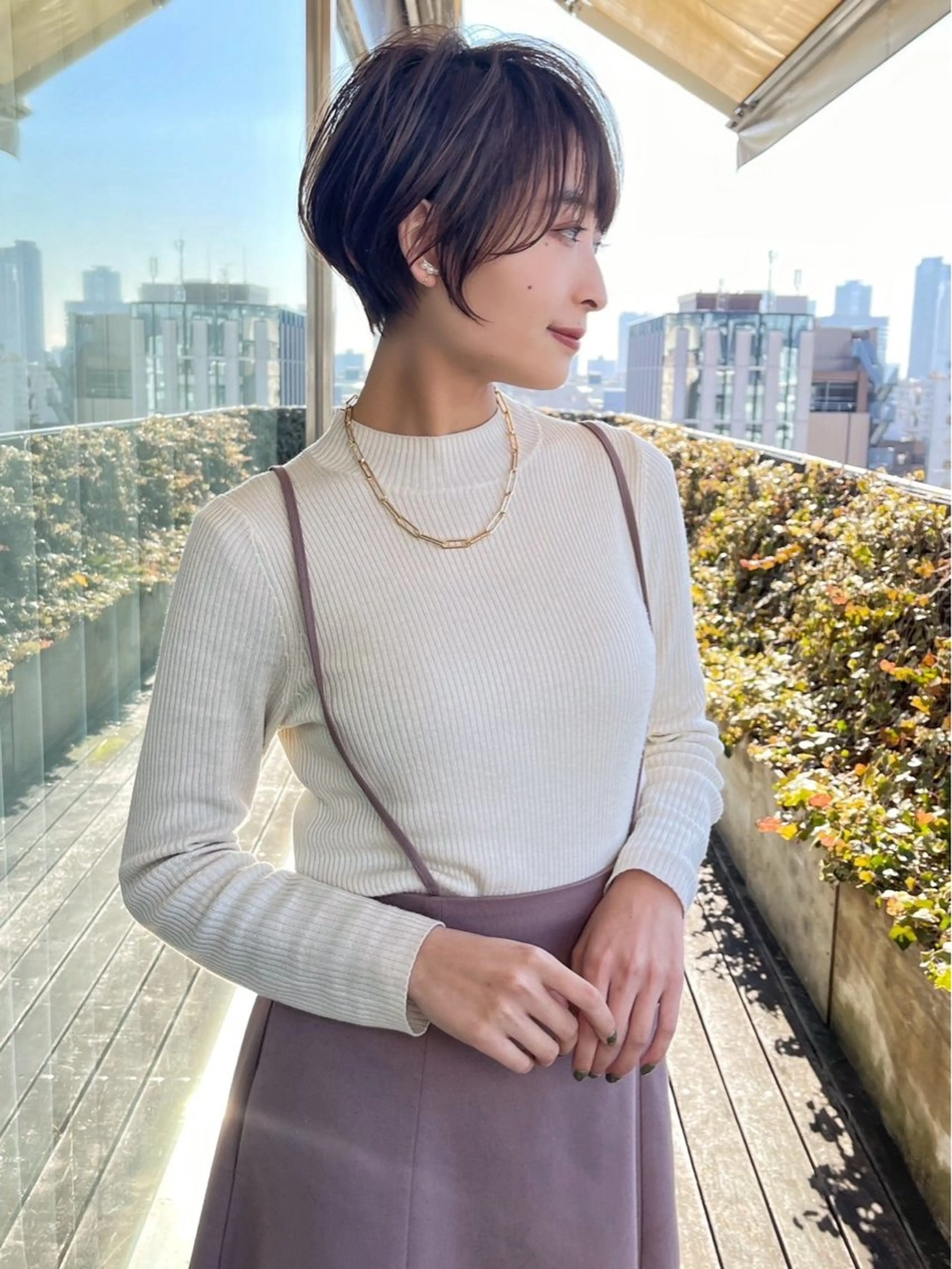 ショート カラー パーマ ヘアアレンジ 【くせ毛解消】縮毛 髪質改善✨たくみ✨のヘアスタイル