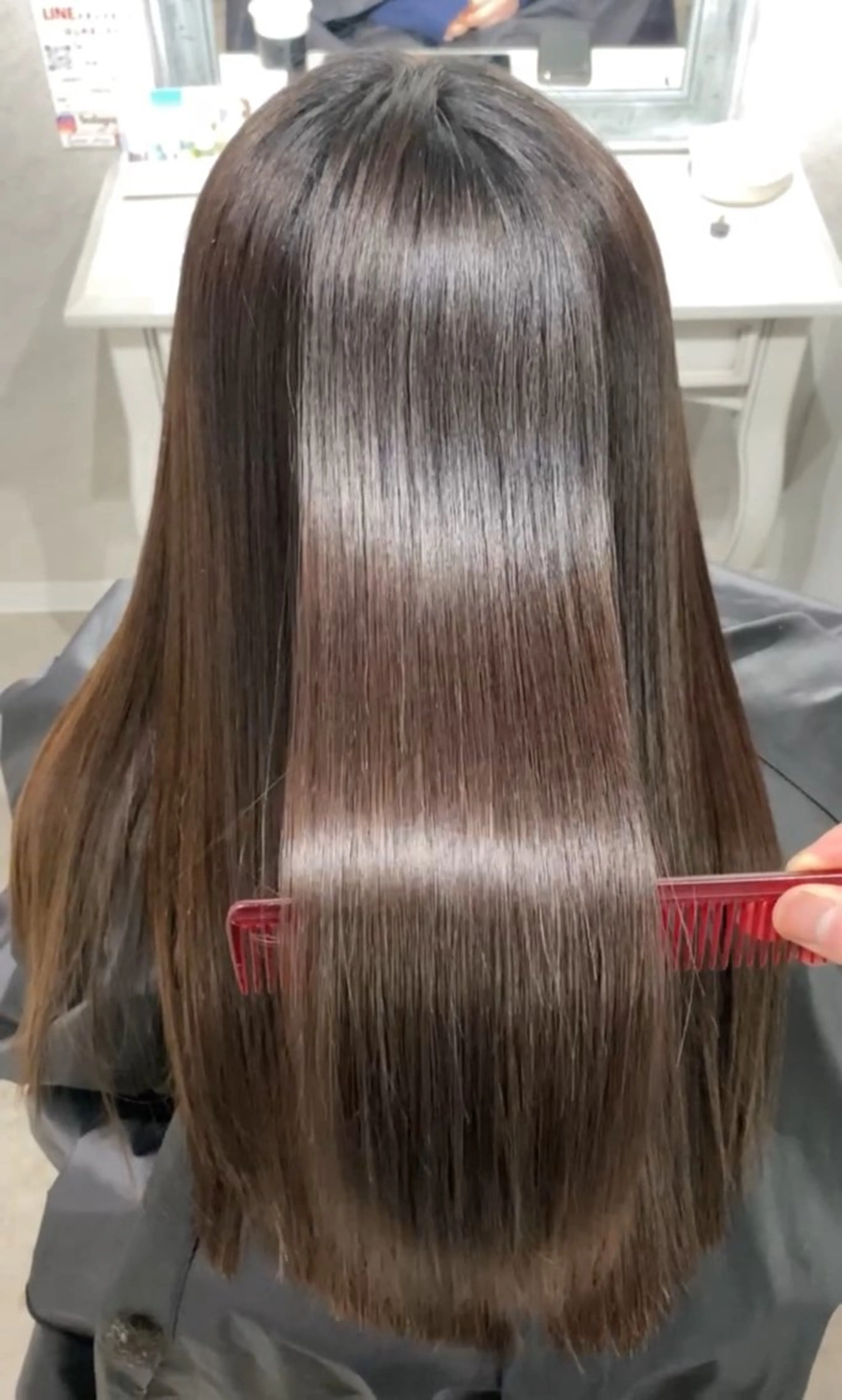 ロング カット ヘアカラー トリートメント ANBEL所属・西宮市で髪質改善 縮毛矯正特化のヘアスタイル