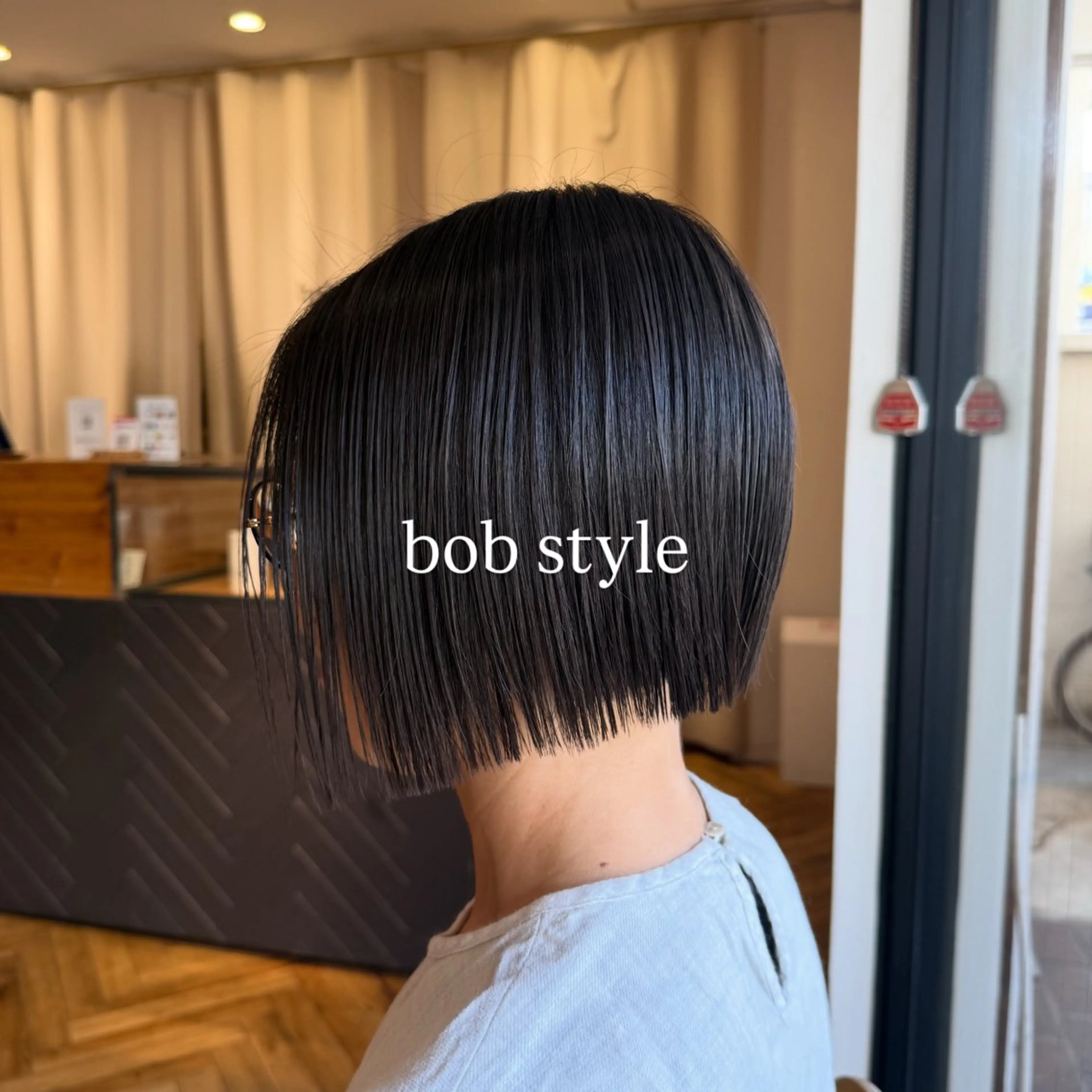 ショート ヘアアレンジ ボブ カット ヘッドスパ 飯島 美海のヘアスタイル