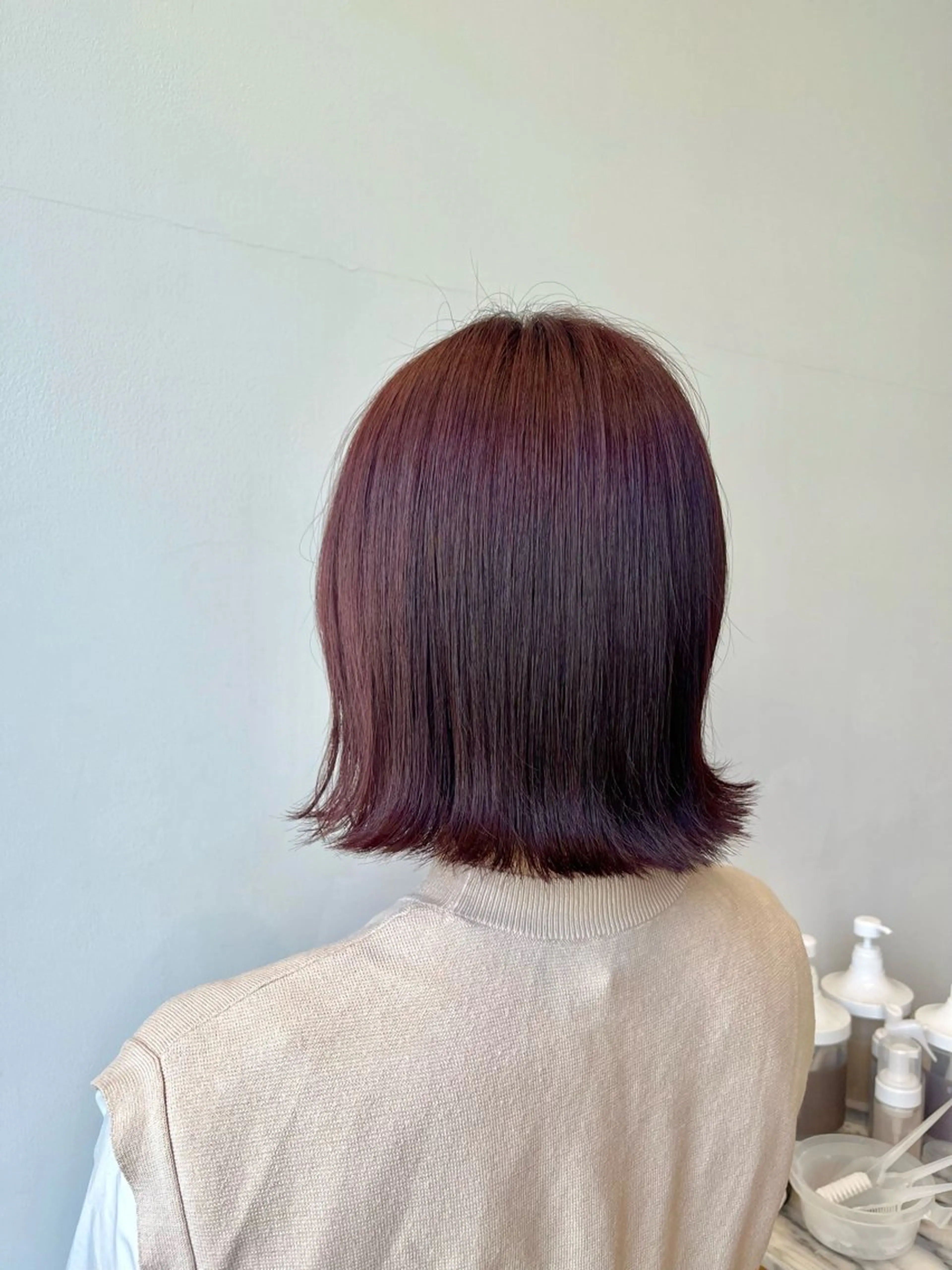ショート カラー ブリーチ ラベンダーカラー ラベンダーピンク ブリーチなしカラー ピンクカラー ヘアカラー 暖色カラー/似合わせ カット/名古屋/辻のヘアスタイル