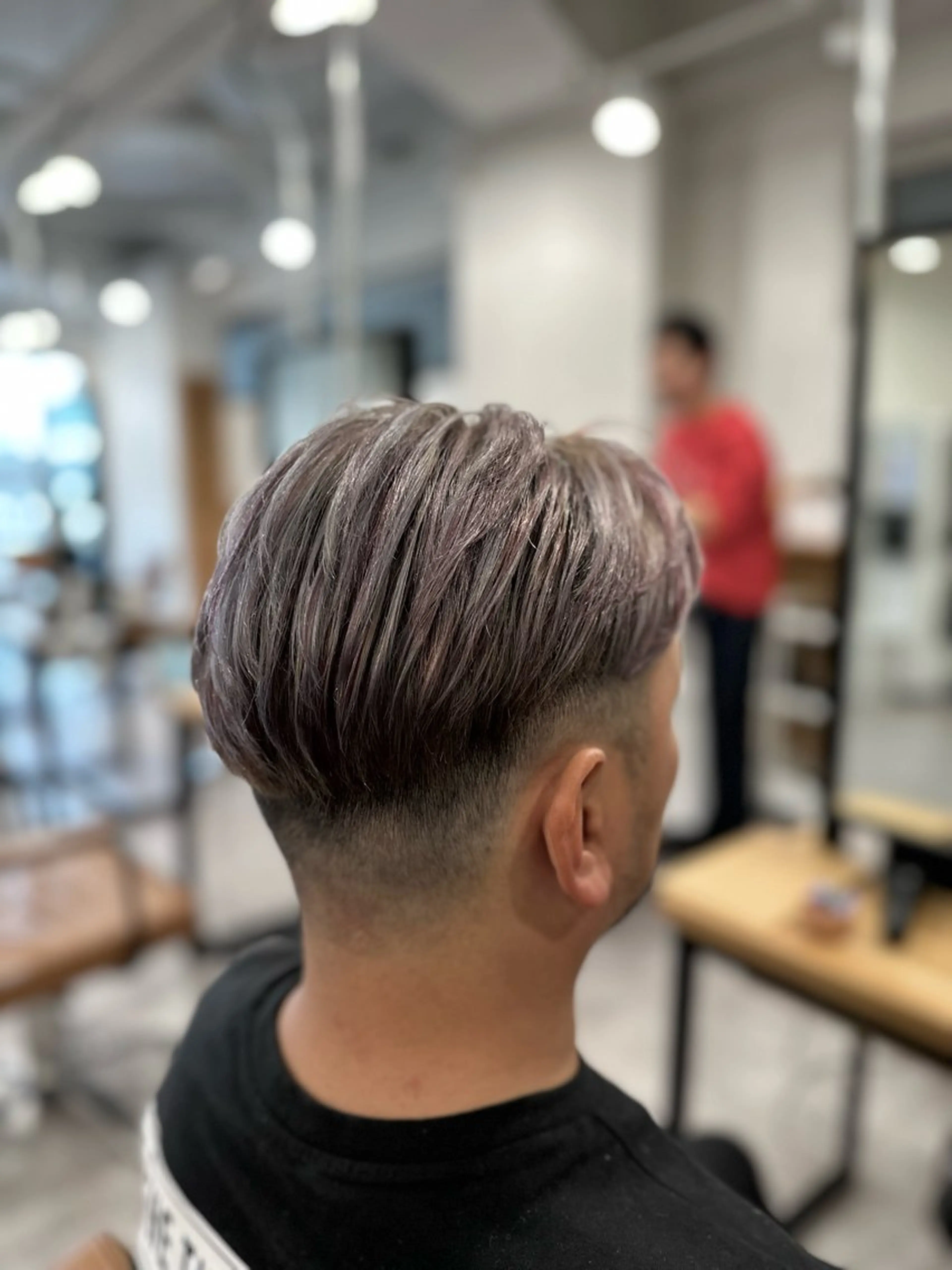 ショート カラー メンズ フェードカット ユニコーンカラー ヘアカラー トリートメント 特殊カラー特化 ✂️SHIAN フジのヘアスタイル