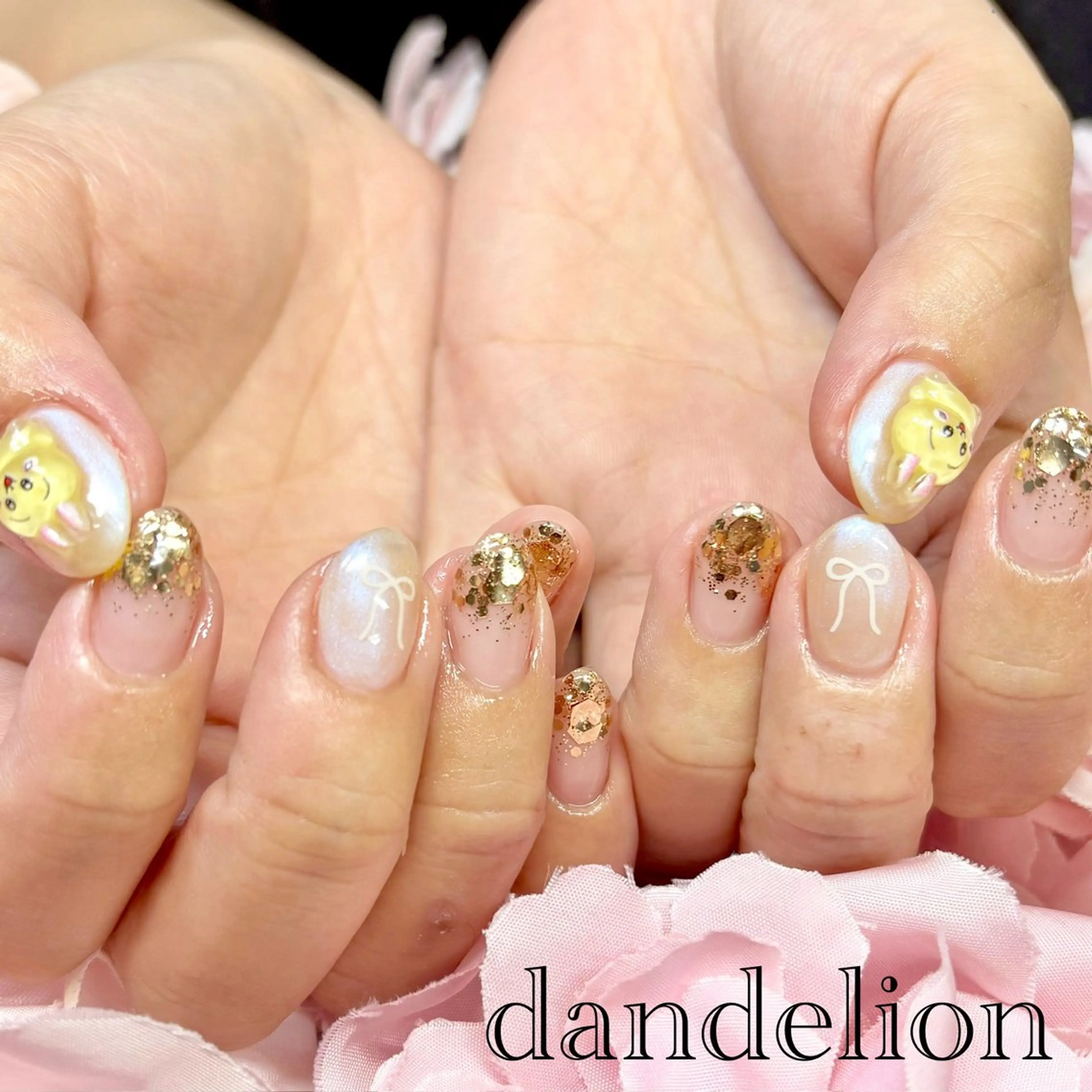 ネイル ハンドネイル ハンドケア dandelion ダンデライオンのネイルデザイン