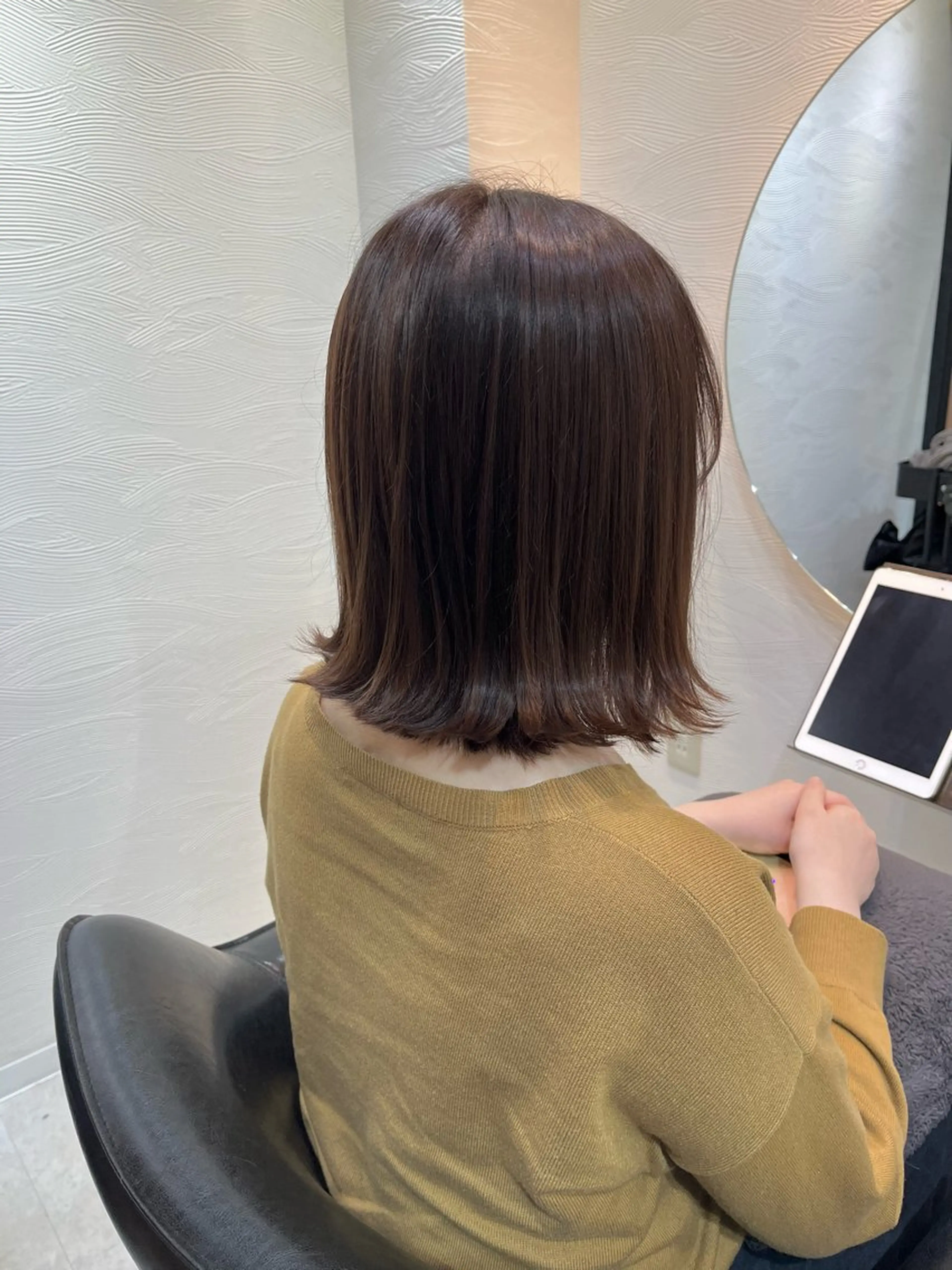 ミディアム カラー カット ヘアカラー トリートメント 【ニュアンスカラー・ 髪質改善】スズキカナのヘアスタイル