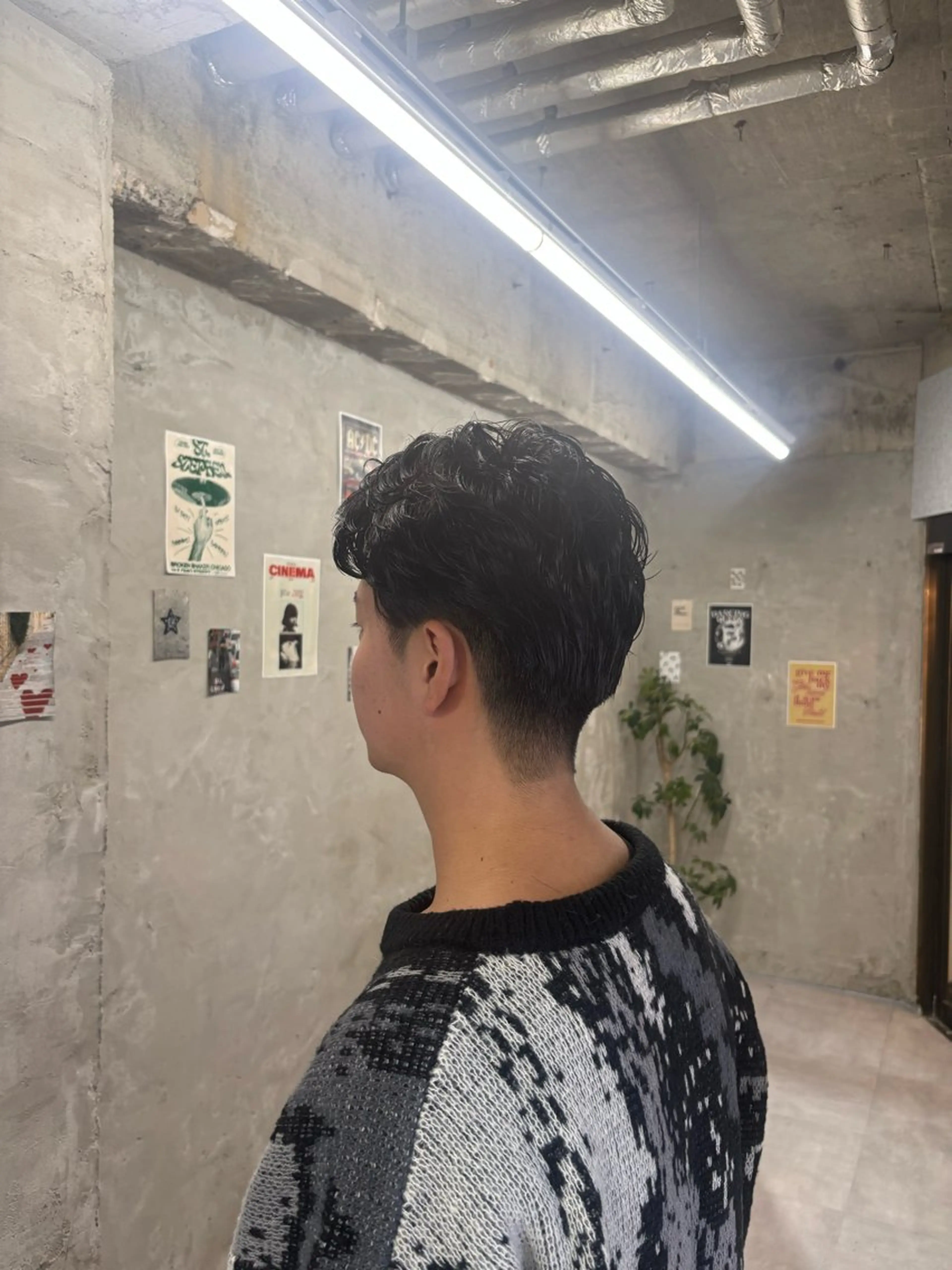 ショート パーマ メンズ カット パーマ トリートメント door white hideのヘアスタイル