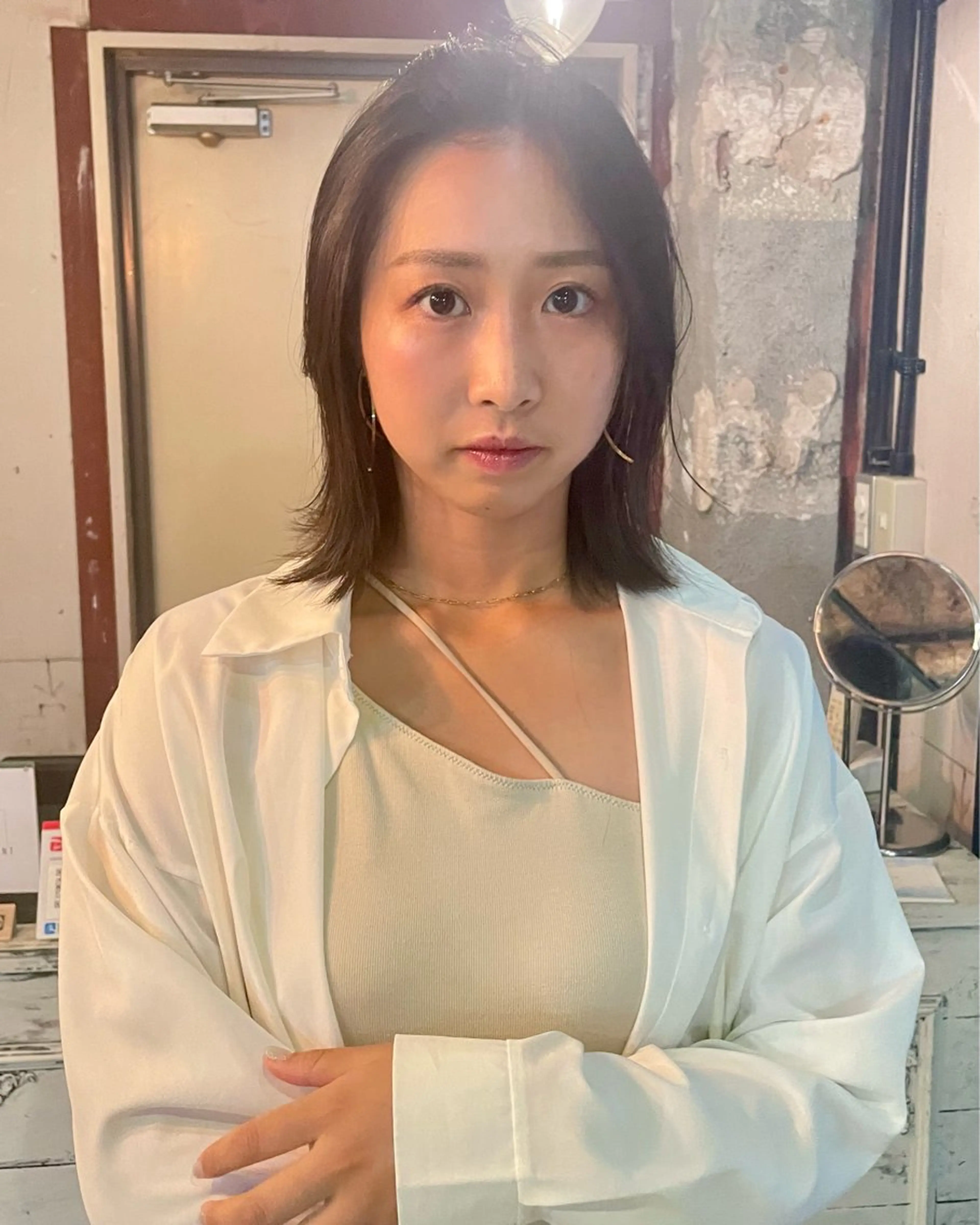 ミディアム 塩谷 雪花のヘアスタイル