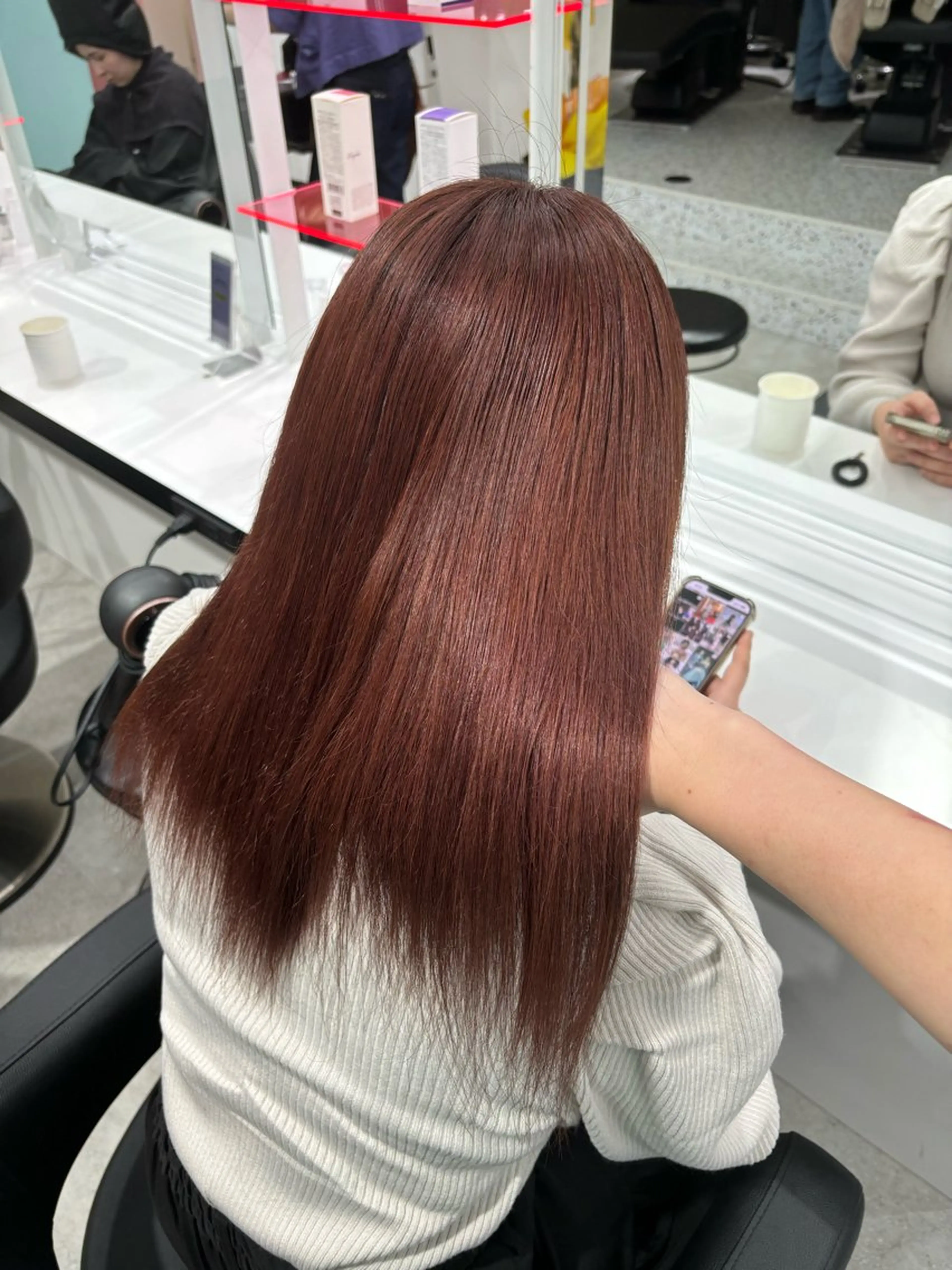 ロング ヘアカラー トリートメント Wカラー/暖色/べ ージュりく©︎🐝のヘアスタイル